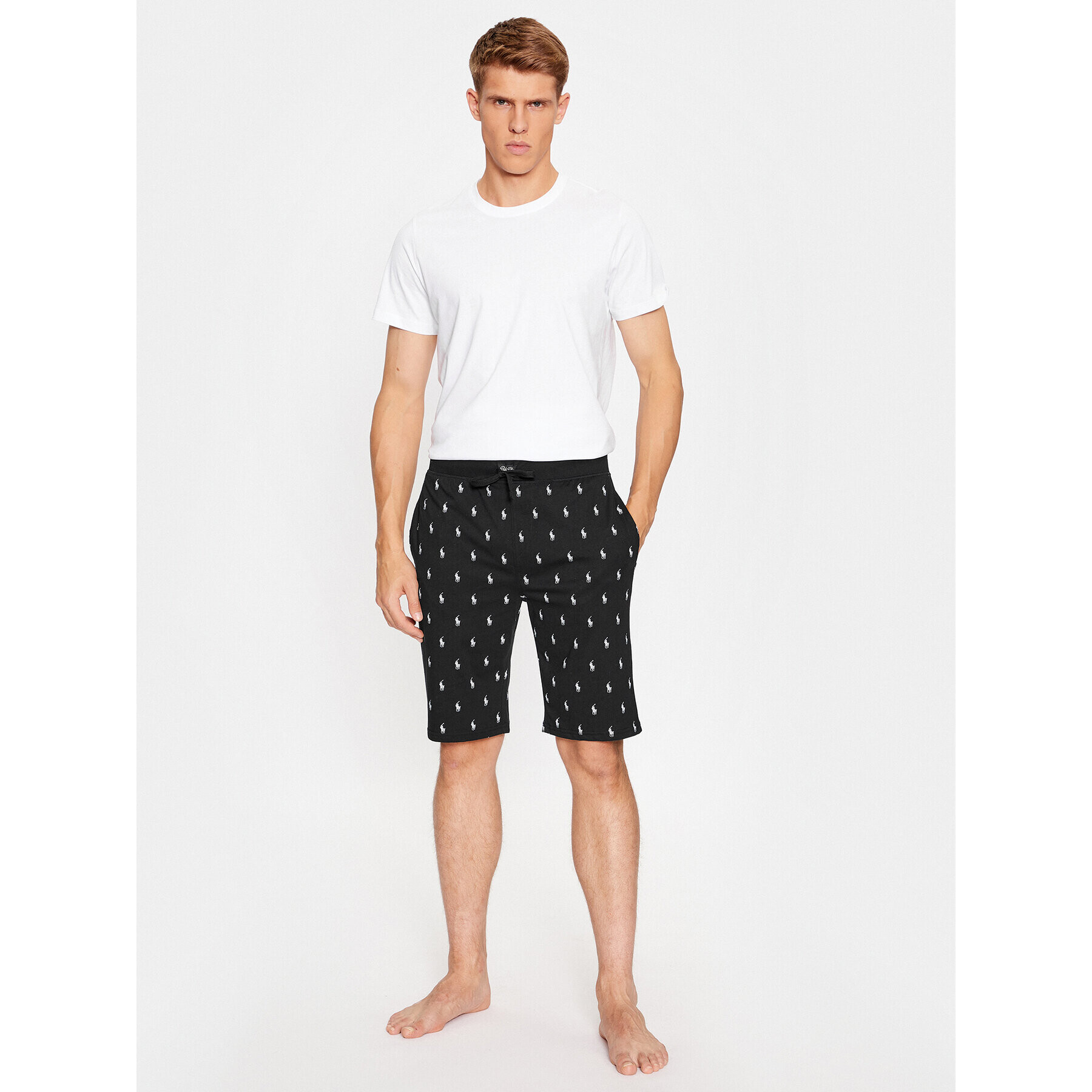 Polo Ralph Lauren Pantaloni scurți pijama 714899513001 Negru Regular Fit - Pled.ro