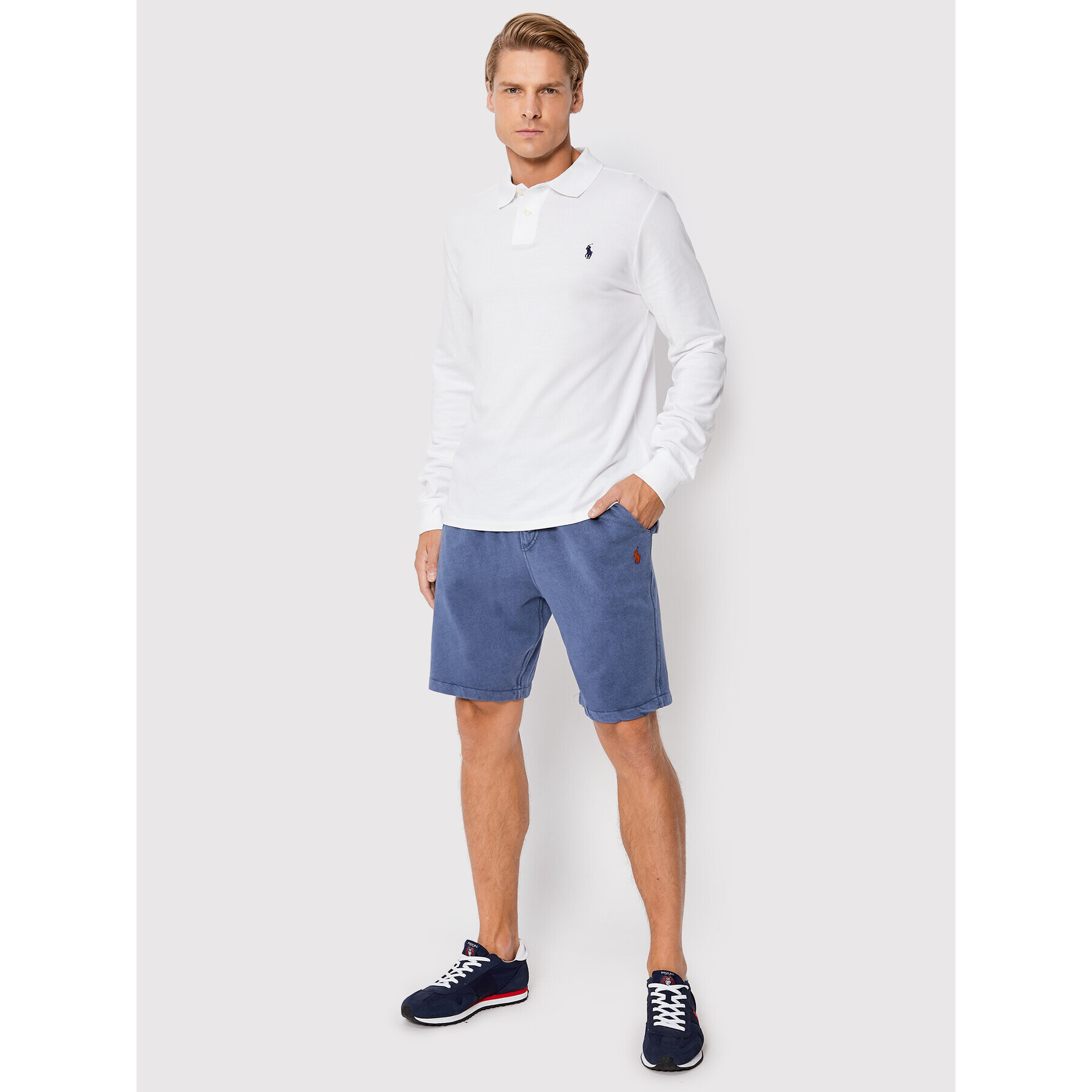 Polo Ralph Lauren Pantaloni scurți sport 710704271011 Bleumarin Regular Fit - Pled.ro