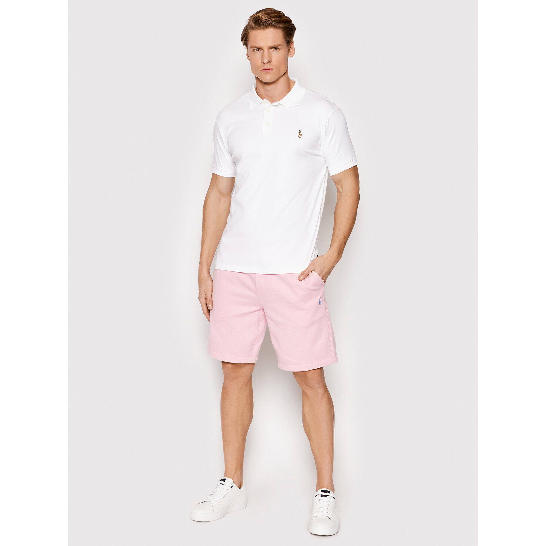 Polo Ralph Lauren Pantaloni scurți sport 710790292013 Roz Regular Fit - Pled.ro