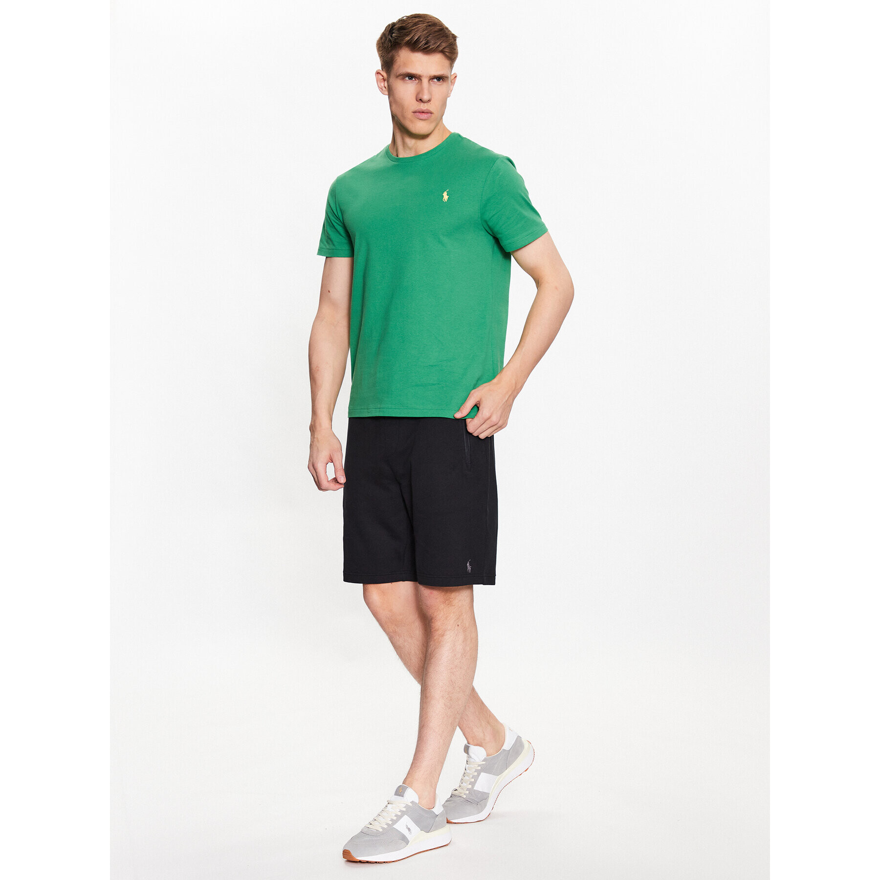 Polo Ralph Lauren Pantaloni scurți sport 710860384002 Negru Regular Fit - Pled.ro