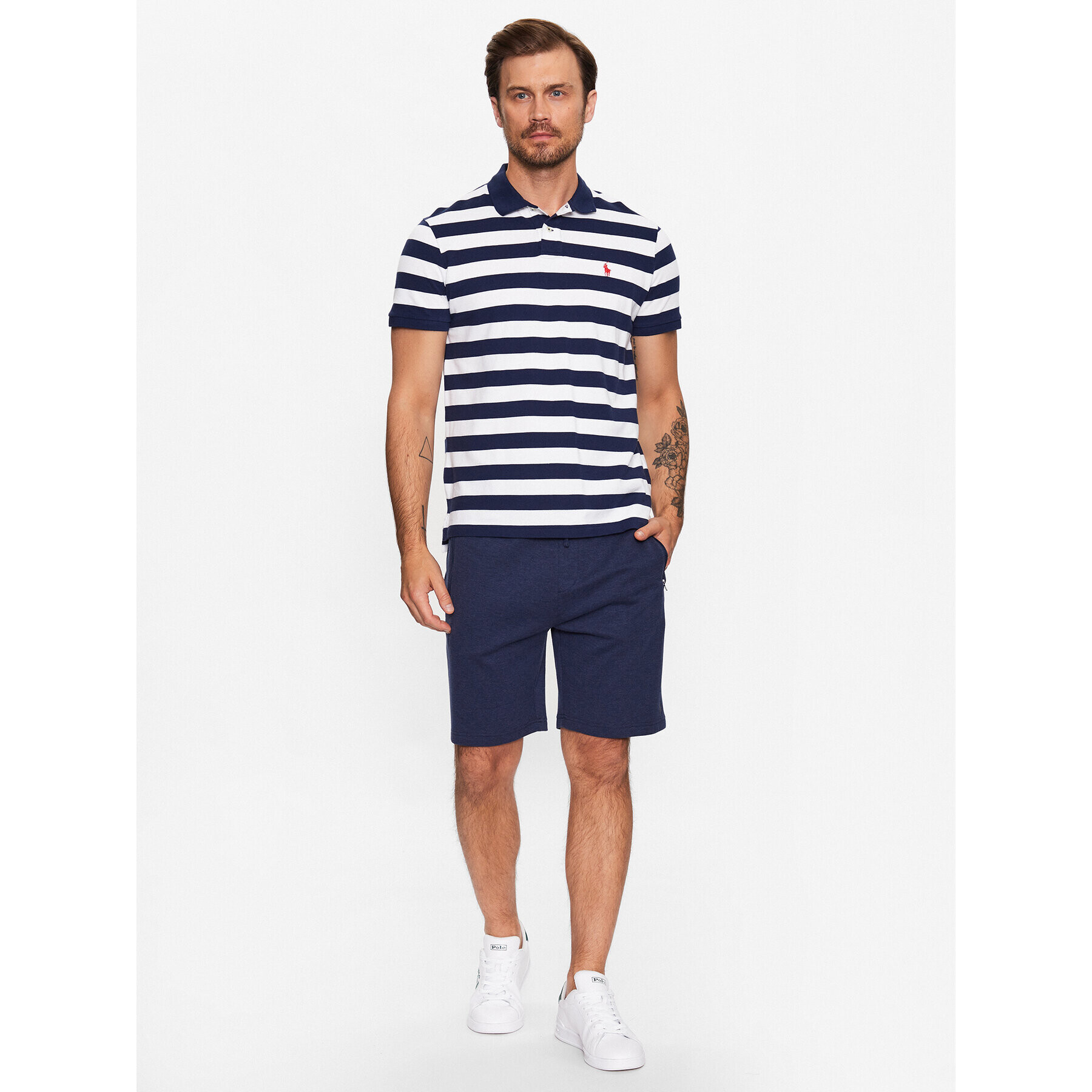 Polo Ralph Lauren Pantaloni scurți sport 710860384003 Bleumarin Regular Fit - Pled.ro