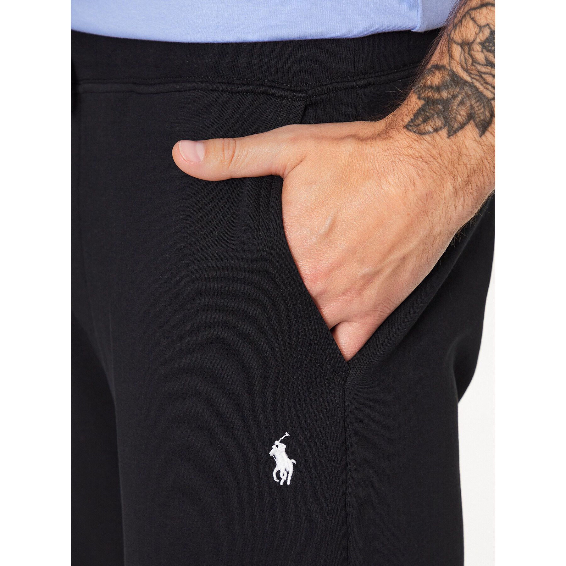 Polo Ralph Lauren Pantaloni scurți sport 710881520001 Negru Regular Fit - Pled.ro