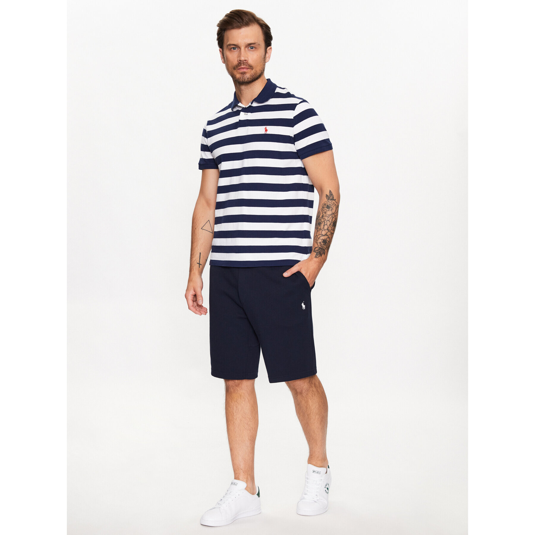 Polo Ralph Lauren Pantaloni scurți sport 710881520002 Bleumarin Regular Fit - Pled.ro