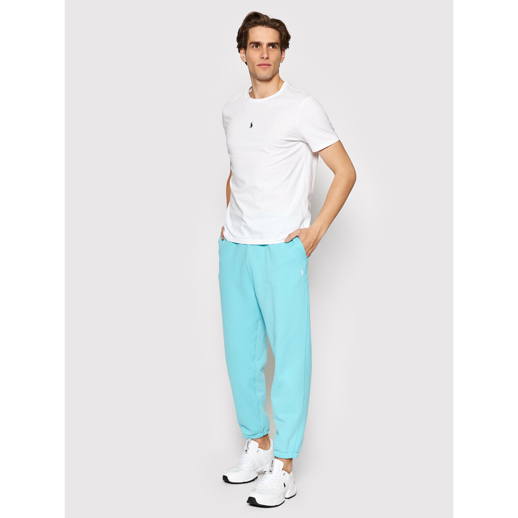 Polo Ralph Lauren Pantaloni trening 710860403006 Albastru Regular Fit - Pled.ro