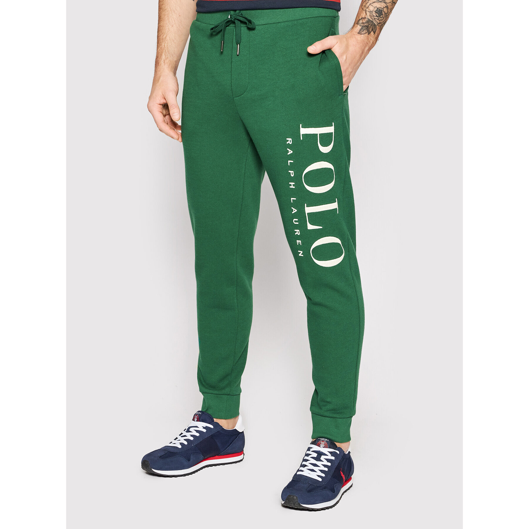 Polo Ralph Lauren Pantaloni trening 710860832002 Verde Regular Fit - Pled.ro