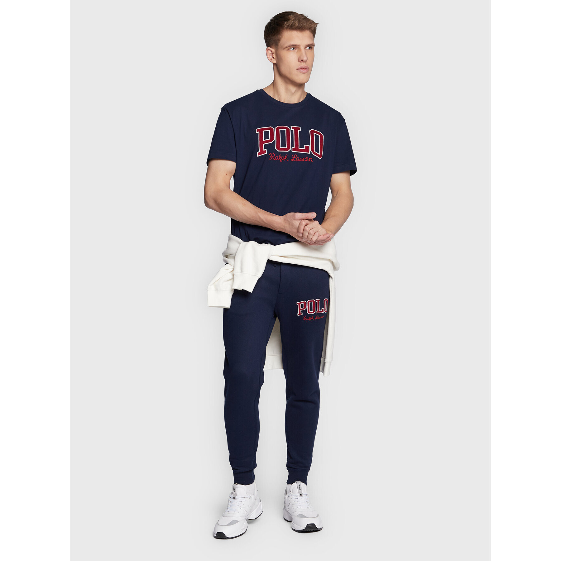 Polo Ralph Lauren Pantaloni trening 710878607 Bleumarin Regular Fit - Pled.ro