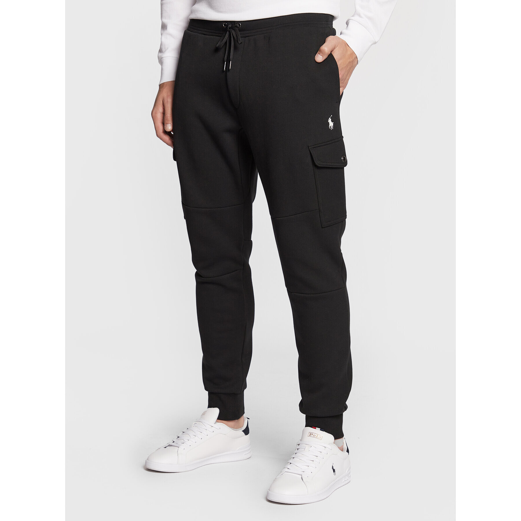 Polo Ralph Lauren Pantaloni trening 710881522 Negru Regular Fit - Pled.ro