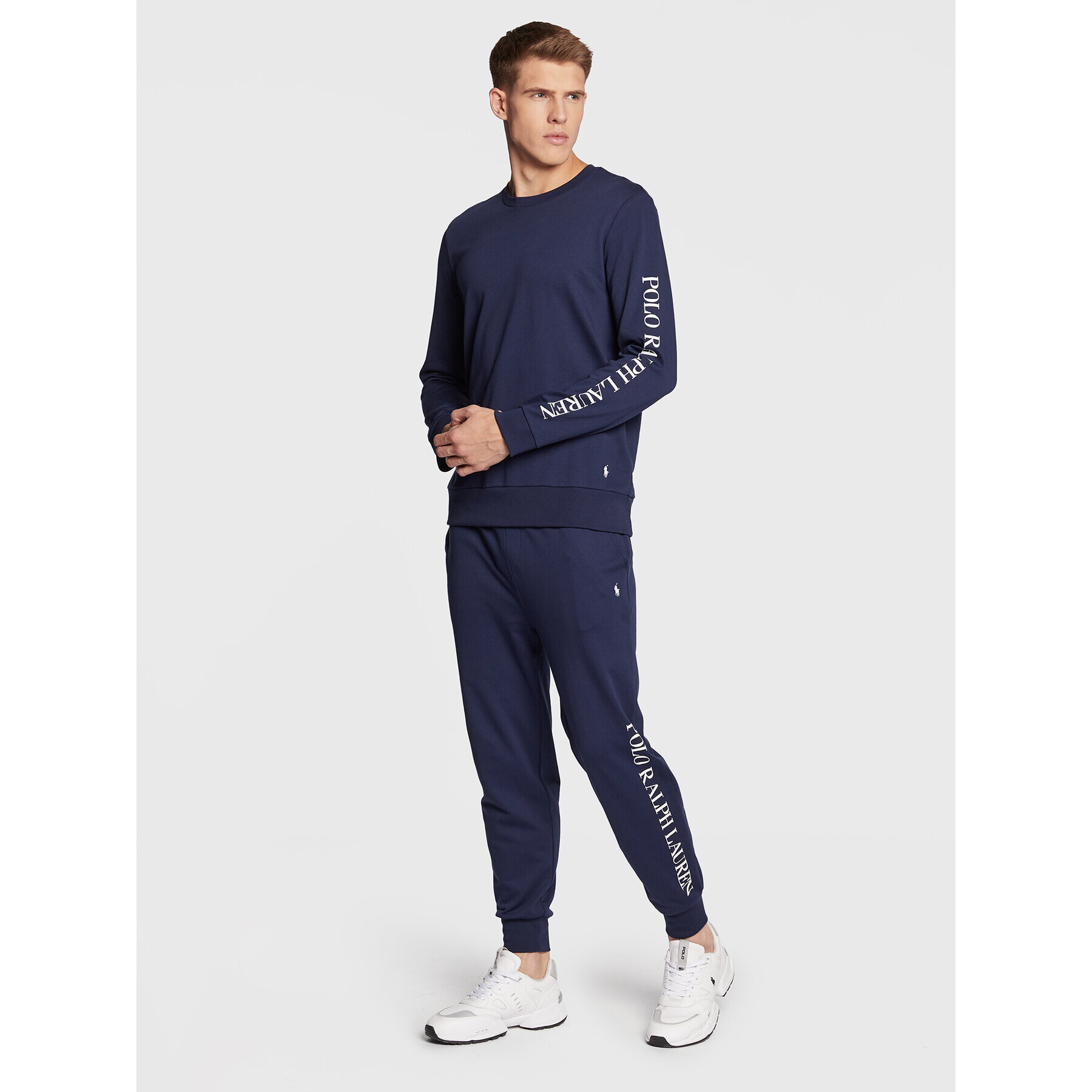 Polo Ralph Lauren Pantaloni trening 714862619 Bleumarin Regular Fit - Pled.ro