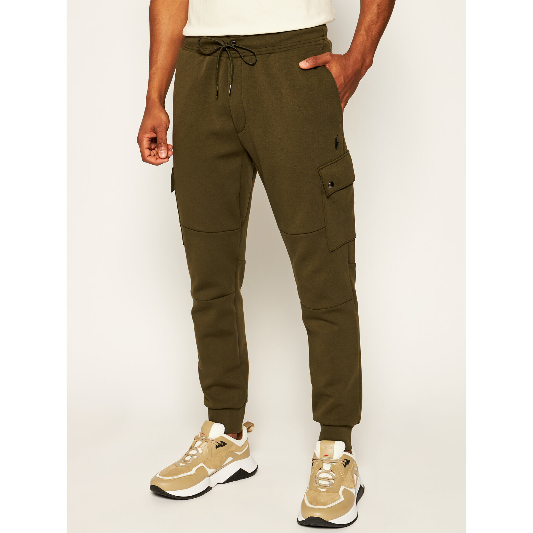 Polo Ralph Lauren Pantaloni trening Classics 710730495006 Verde Regular Fit - Pled.ro