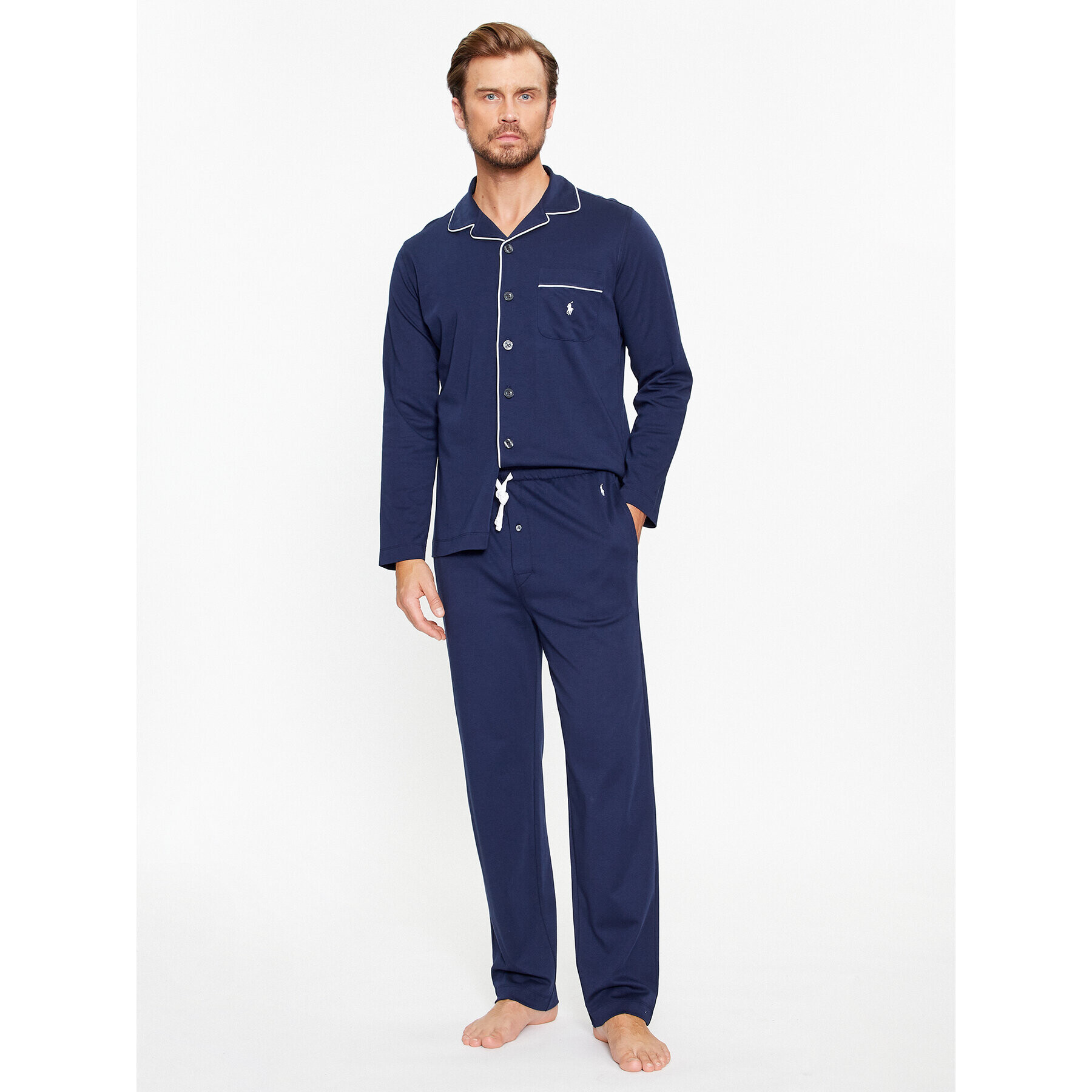 Polo Ralph Lauren Pijama 714899660001 Bleumarin Regular Fit - Pled.ro