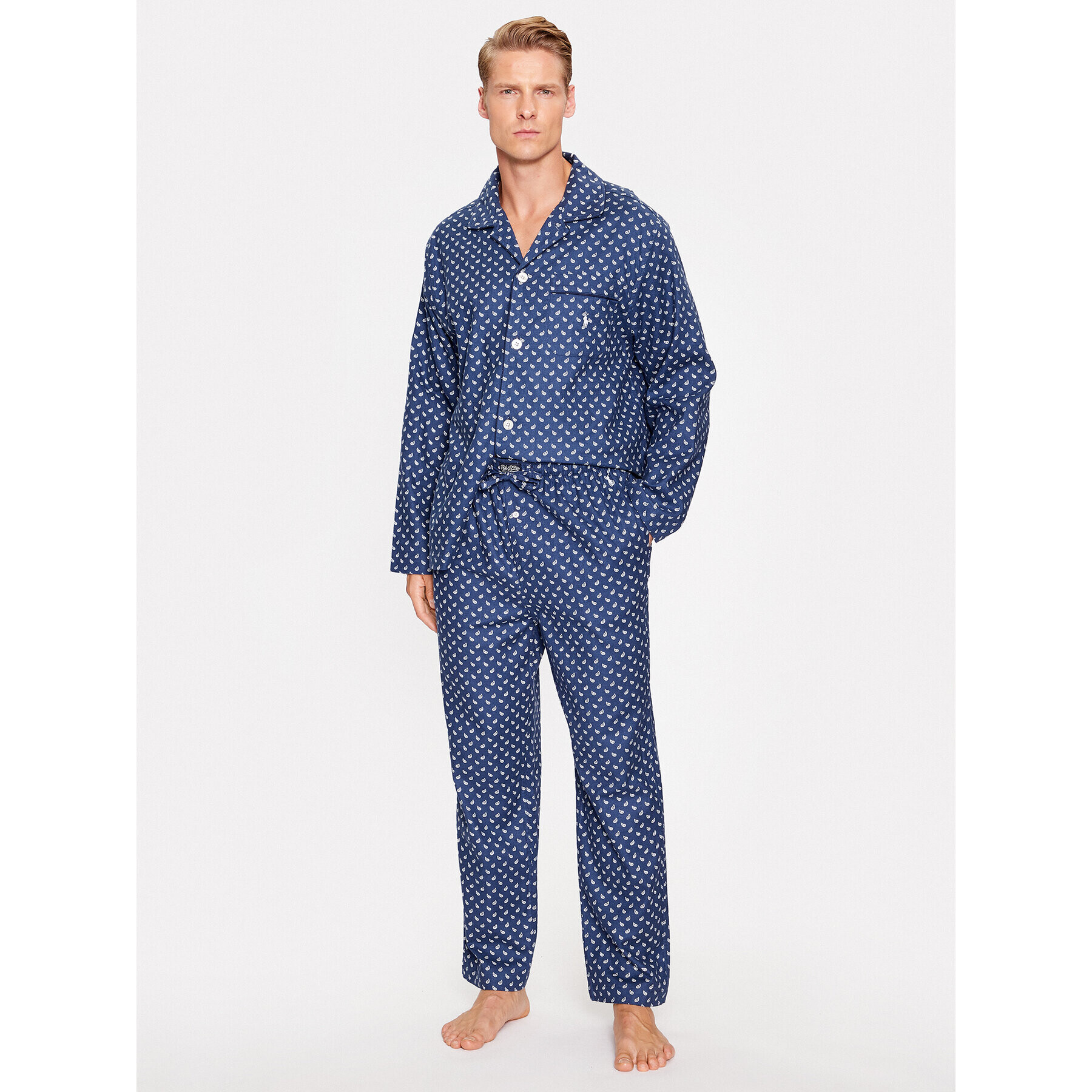 Polo Ralph Lauren Pijama 714915969001 Bleumarin Regular Fit - Pled.ro