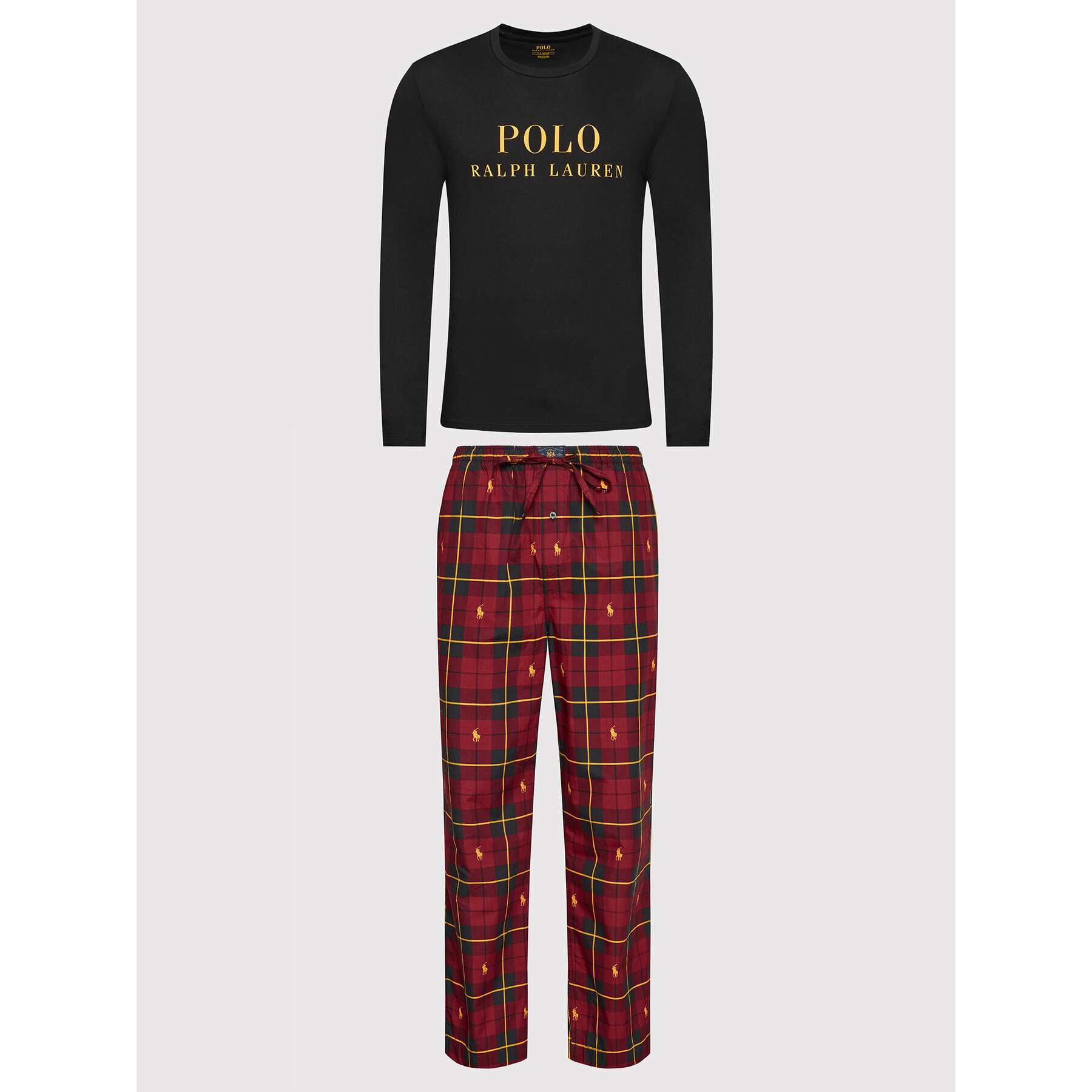 Polo Ralph Lauren Pijama Sle 714843423001 Negru - Pled.ro