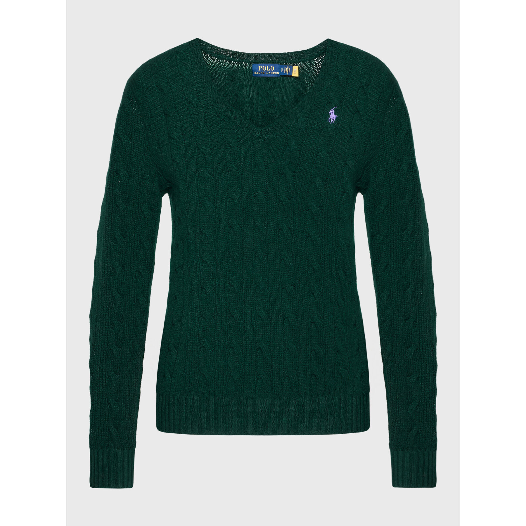 Polo Ralph Lauren Pulover 211875832009 Verde Regular Fit - Pled.ro