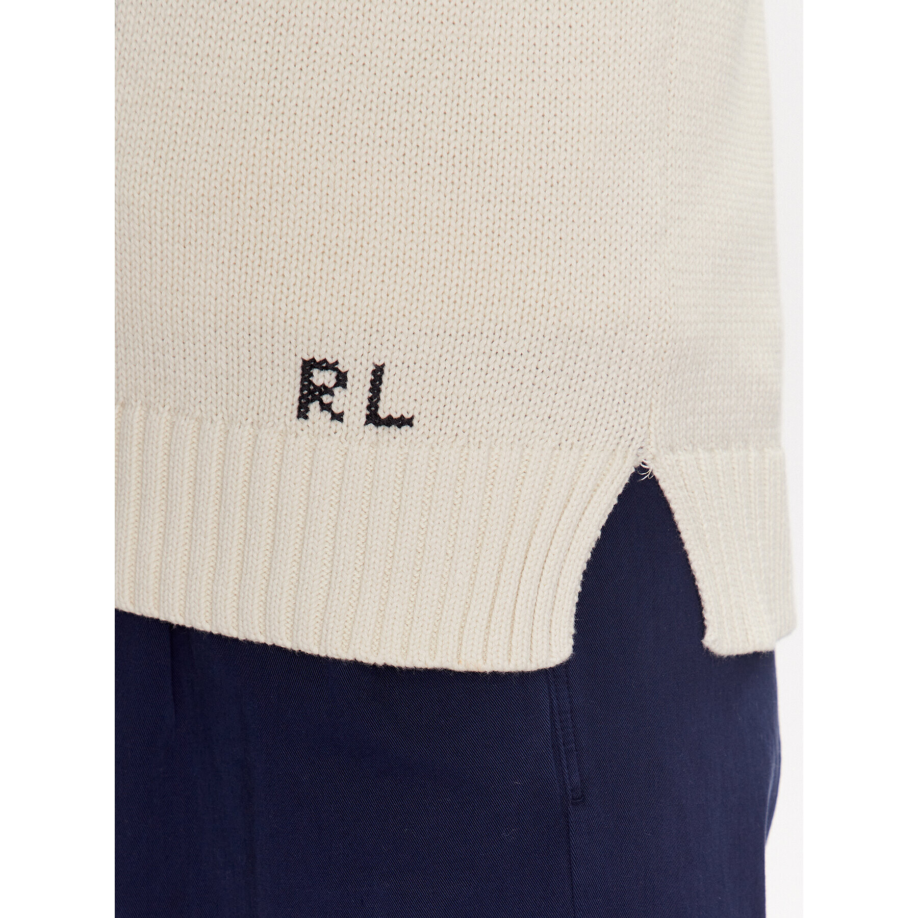 Polo Ralph Lauren Pulover 211906034001 Écru Regular Fit - Pled.ro