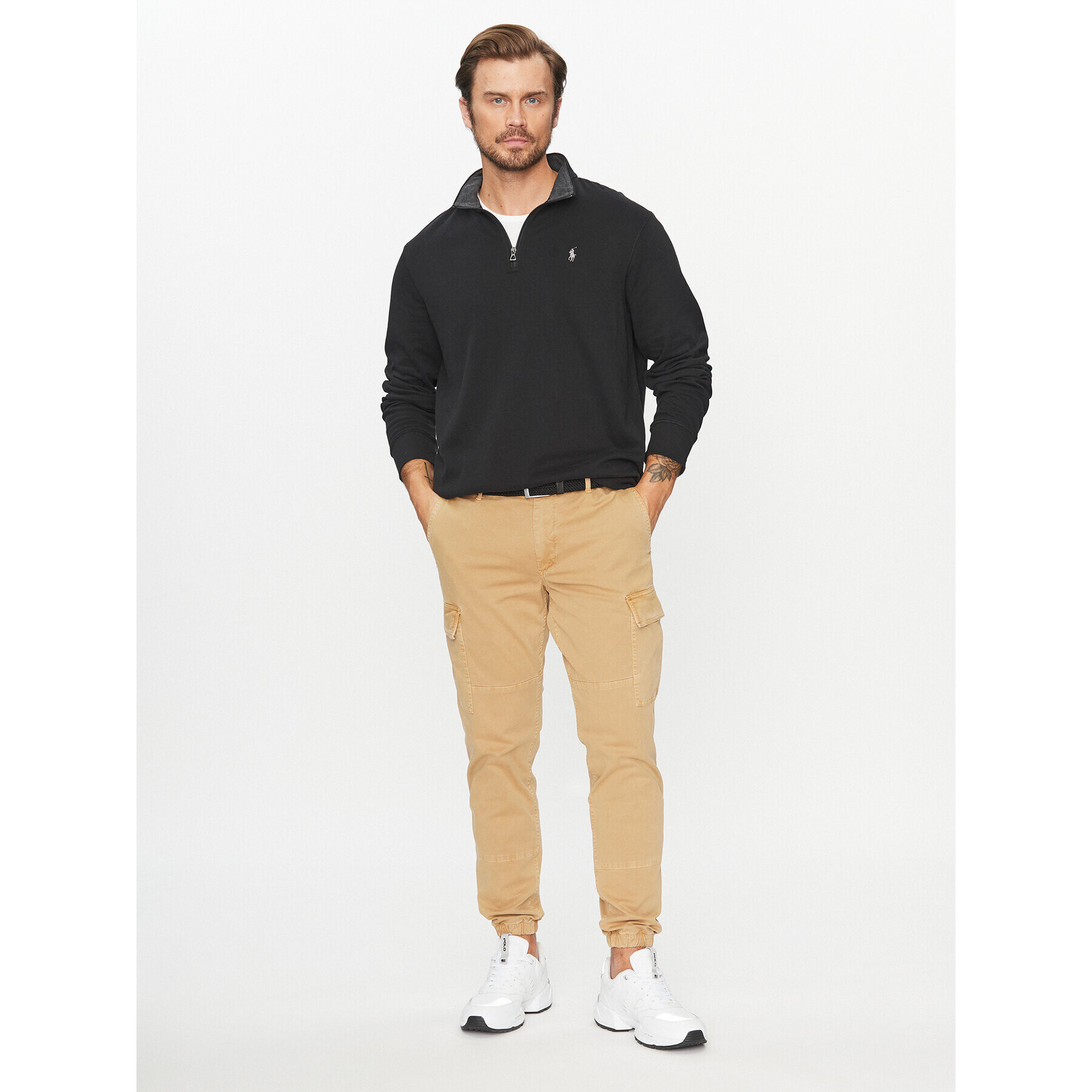 Polo Ralph Lauren Pulover 710812963037 Negru Regular Fit - Pled.ro