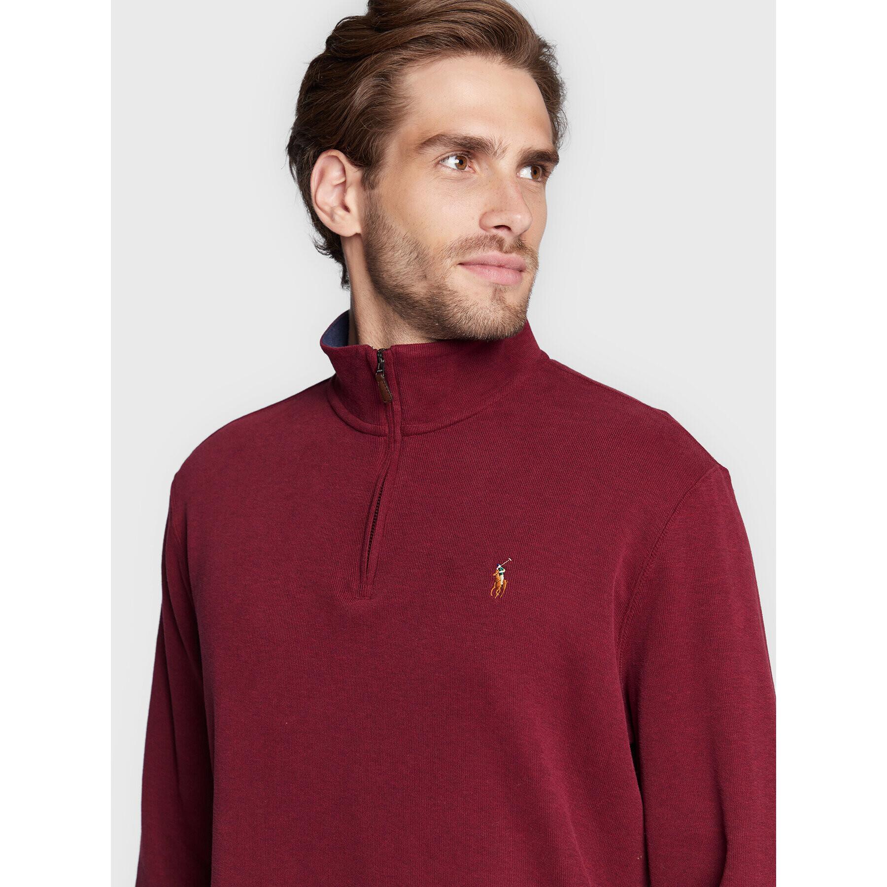 Polo Ralph Lauren Pulover 710877001006 Vișiniu Regular Fit - Pled.ro