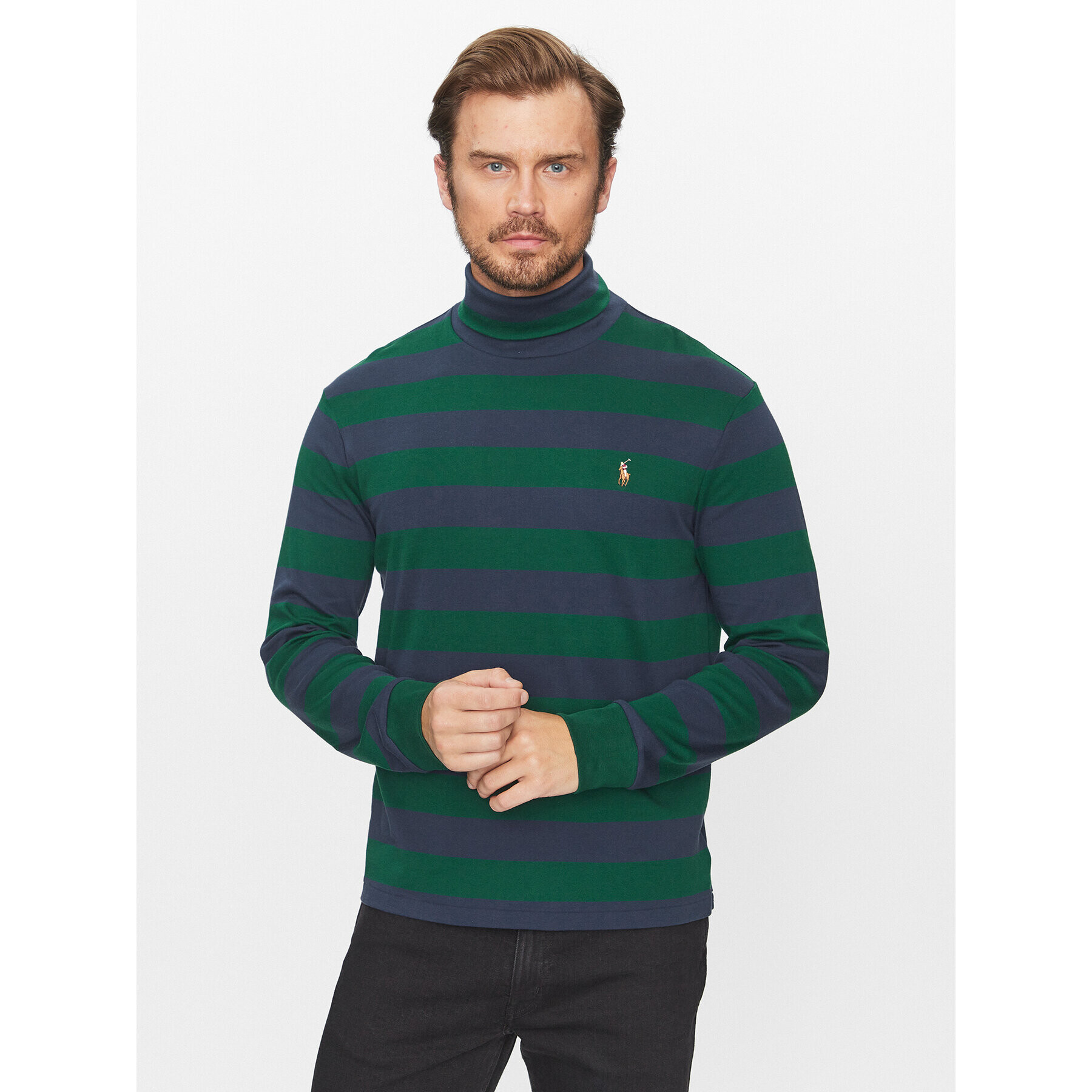 Polo Ralph Lauren Pulover 710916608002 Verde Regular Fit - Pled.ro