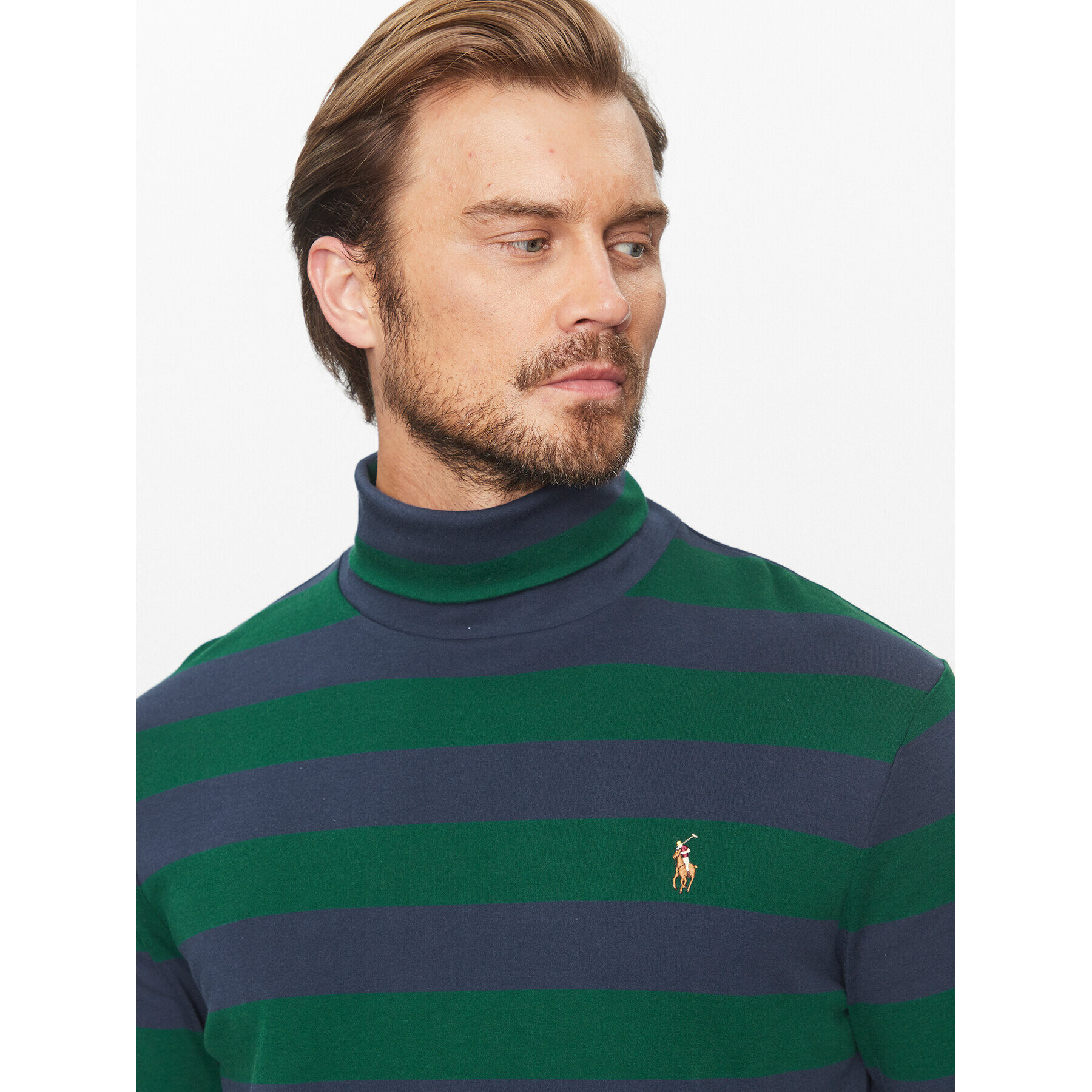 Polo Ralph Lauren Pulover 710916608002 Verde Regular Fit - Pled.ro