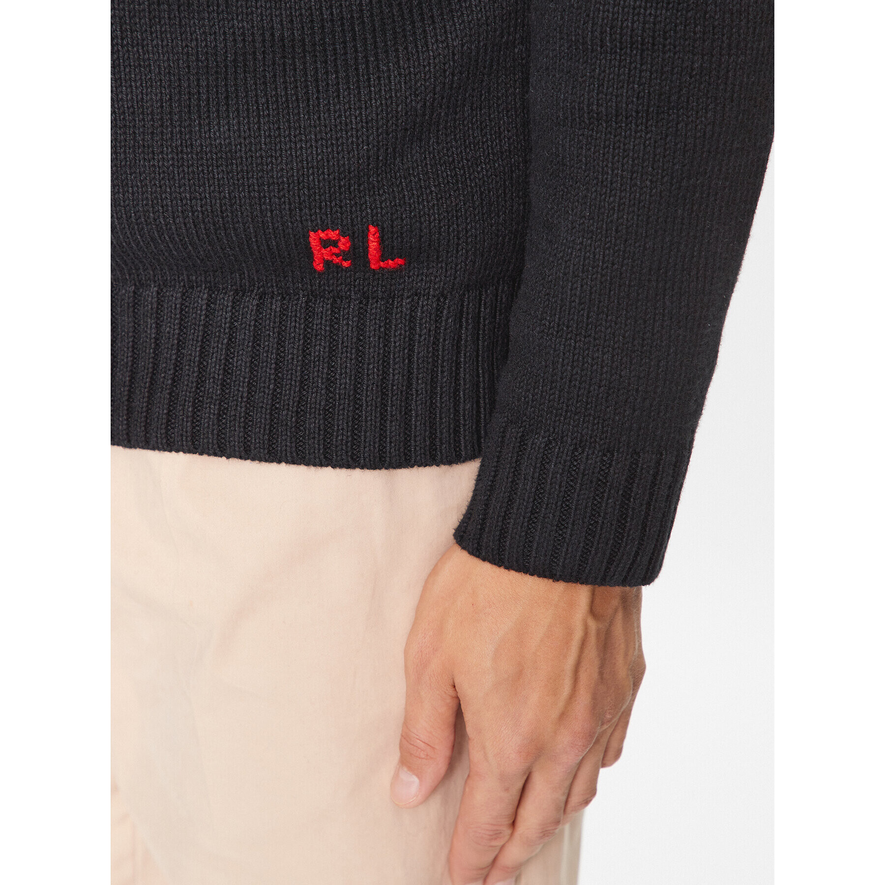 Polo Ralph Lauren Pulover 710920411001 Negru Regular Fit - Pled.ro