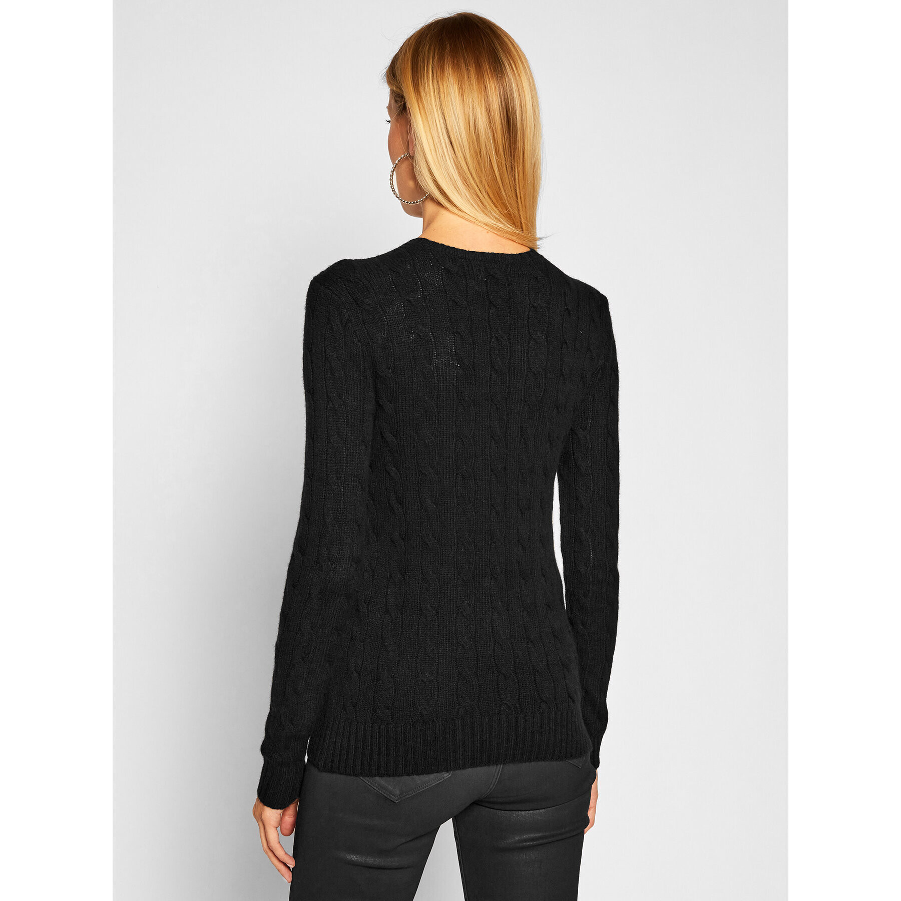 Polo Ralph Lauren Pulover Julianna Wool/Cashmere 211525764002 Negru Regular Fit - Pled.ro