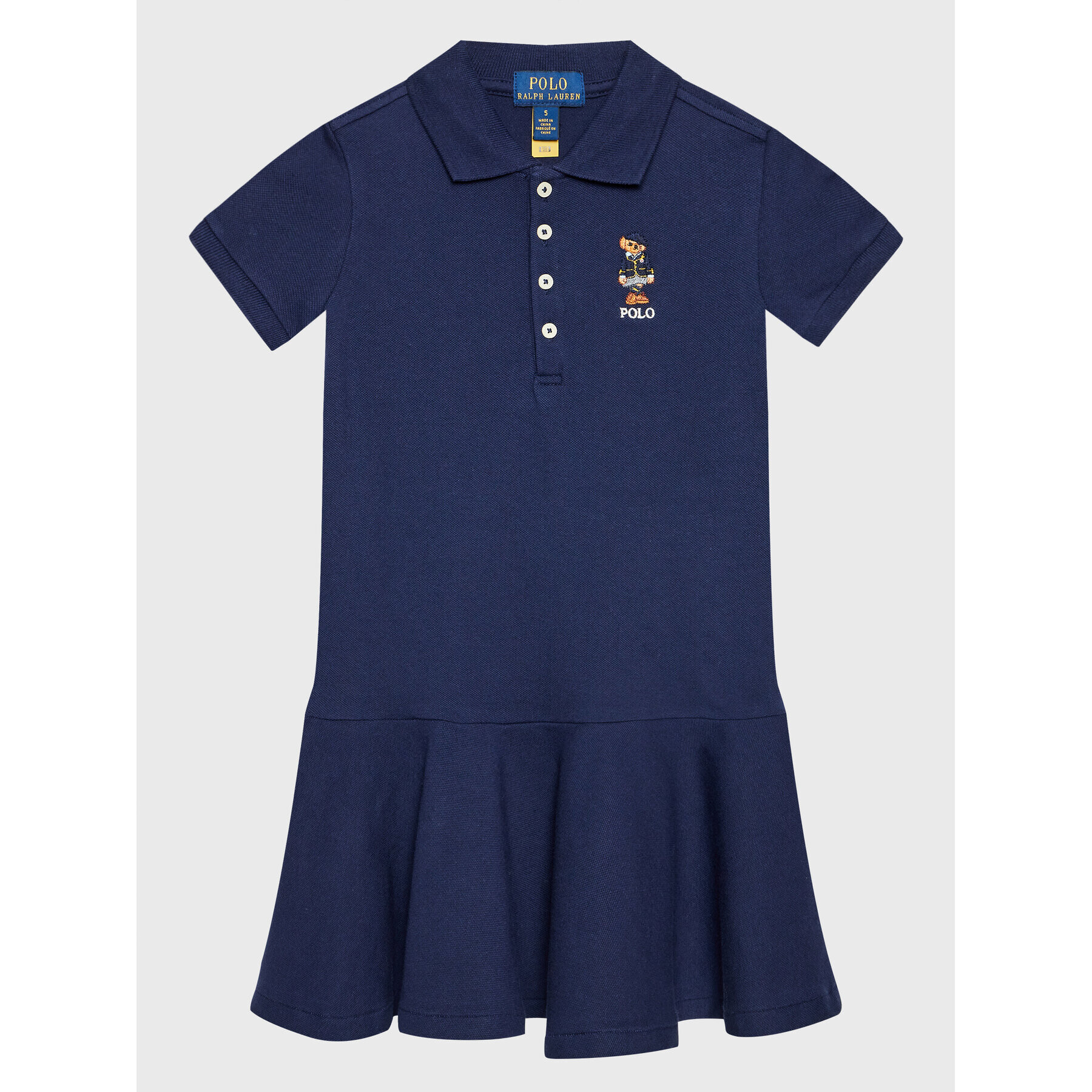 Polo Ralph Lauren Rochie de zi 312877871001 Bleumarin Regular Fit - Pled.ro