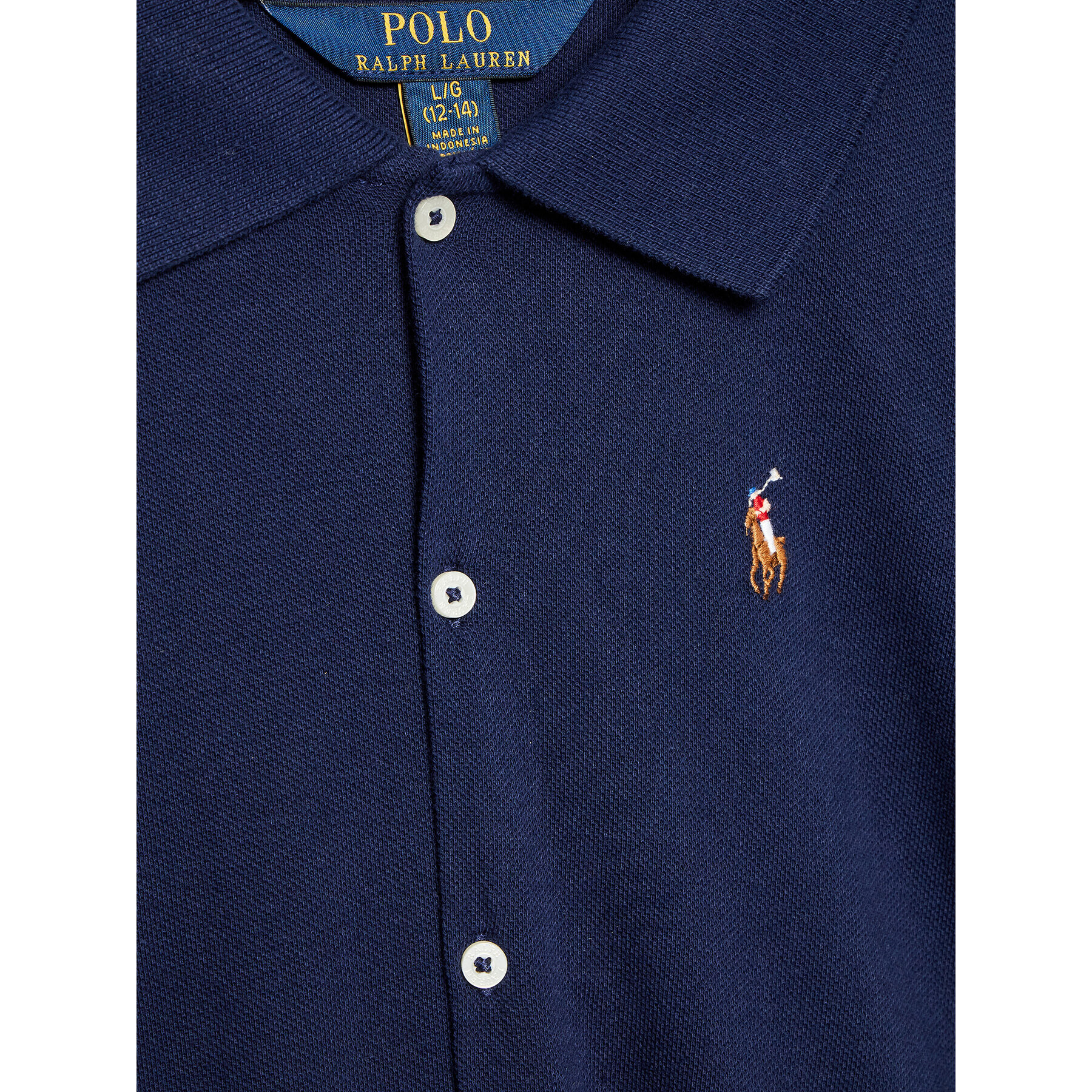 Polo Ralph Lauren Rochie de zi 313877726003 Bleumarin Regular Fit - Pled.ro