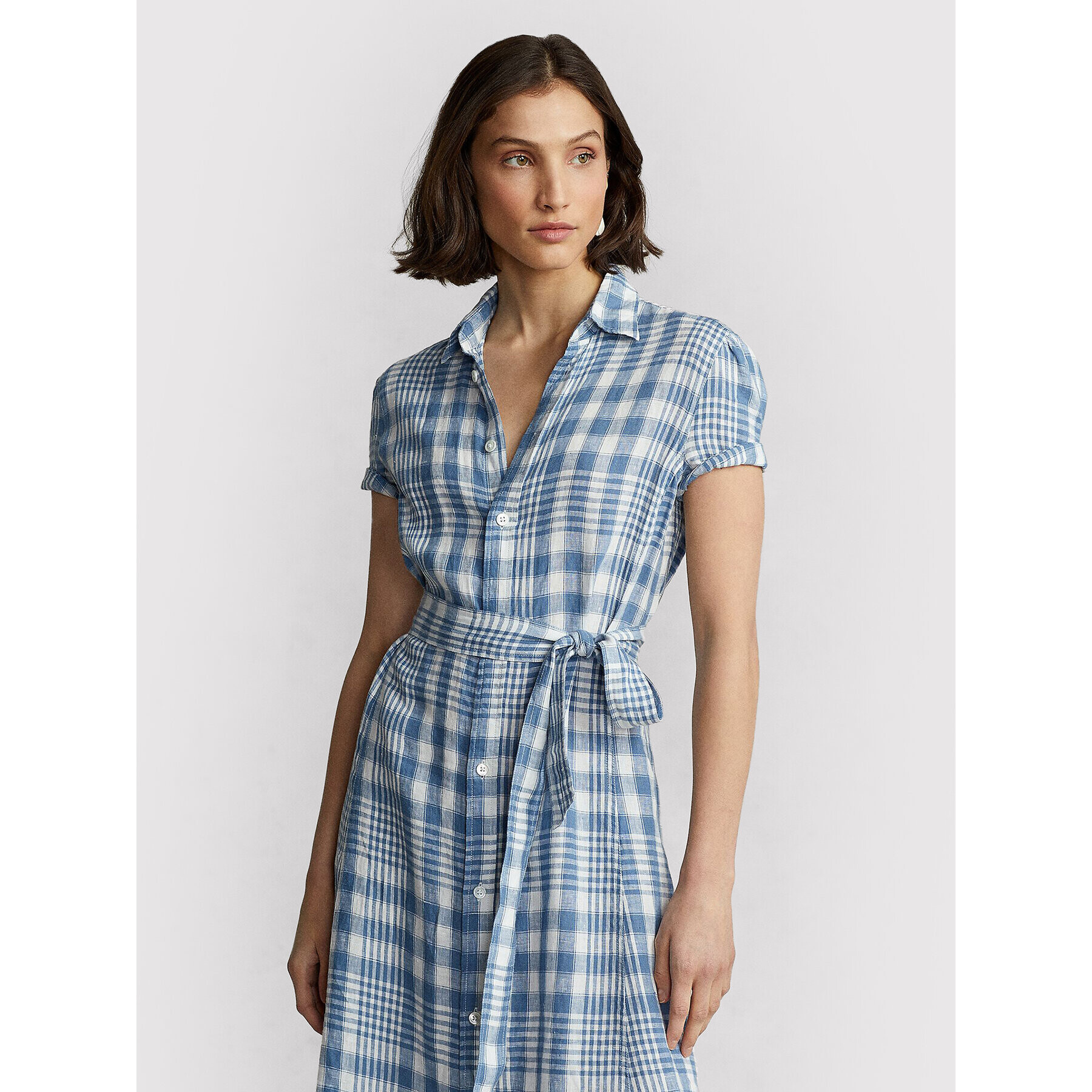 Polo Ralph Lauren Rochie tip cămașă 211864002002 Albastru Regular Fit - Pled.ro