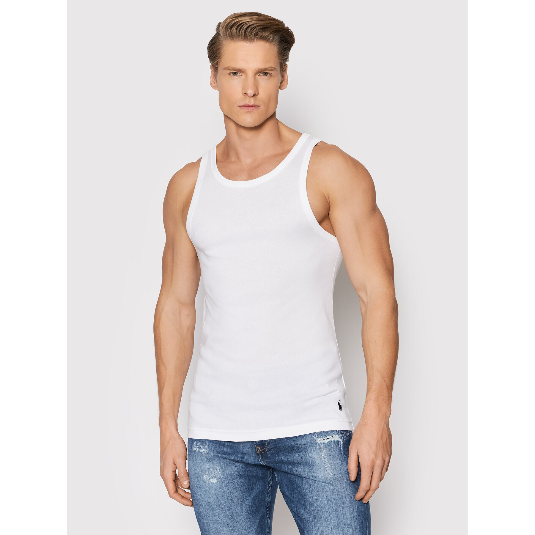 Polo Ralph Lauren Set 2 Tank top-uri 714835886001 Alb Regular Fit - Pled.ro