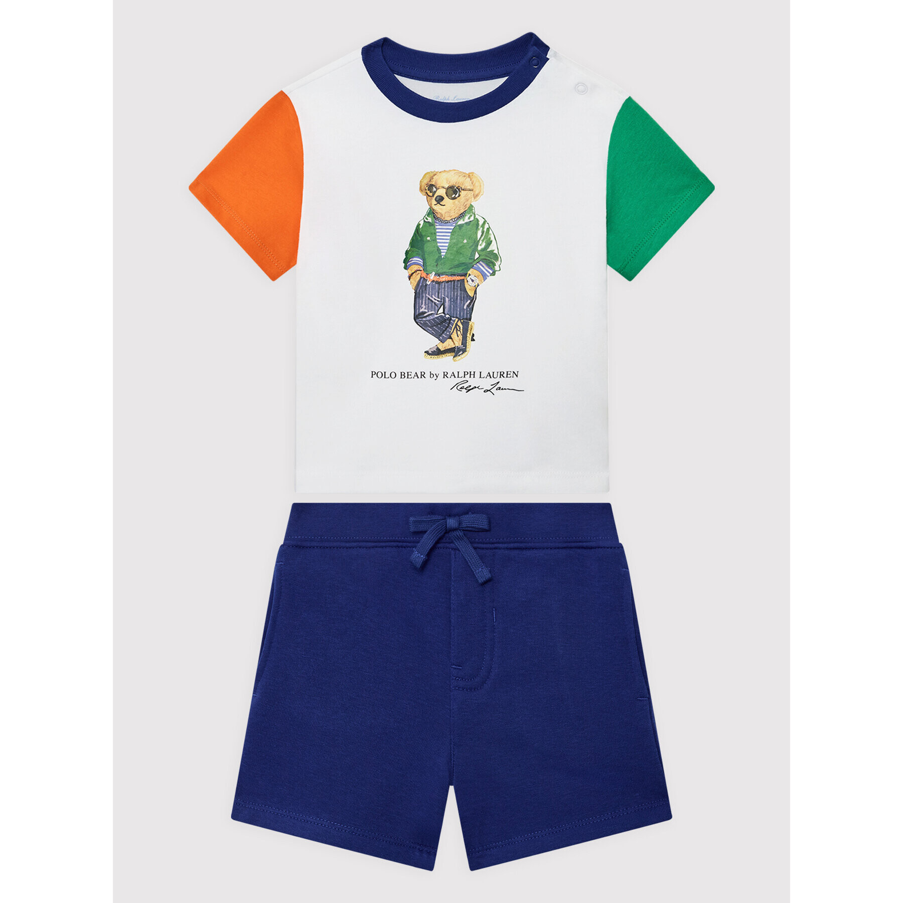 Polo Ralph Lauren Set tricou și pantaloni scurți 320865761001 Colorat Regular Fit - Pled.ro