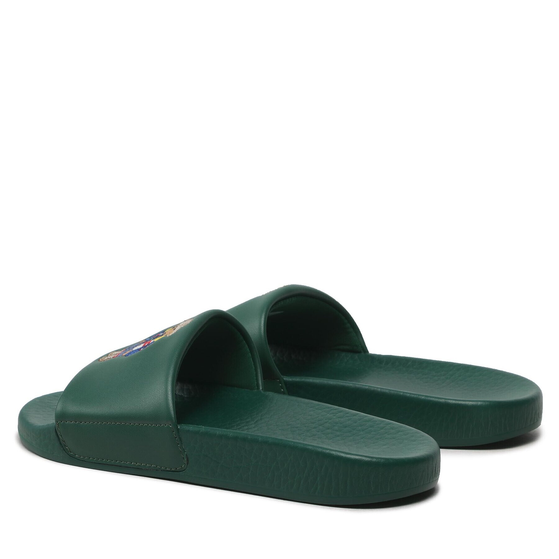 Polo Ralph Lauren Șlapi Polo Slide 809878092002 Verde - Pled.ro