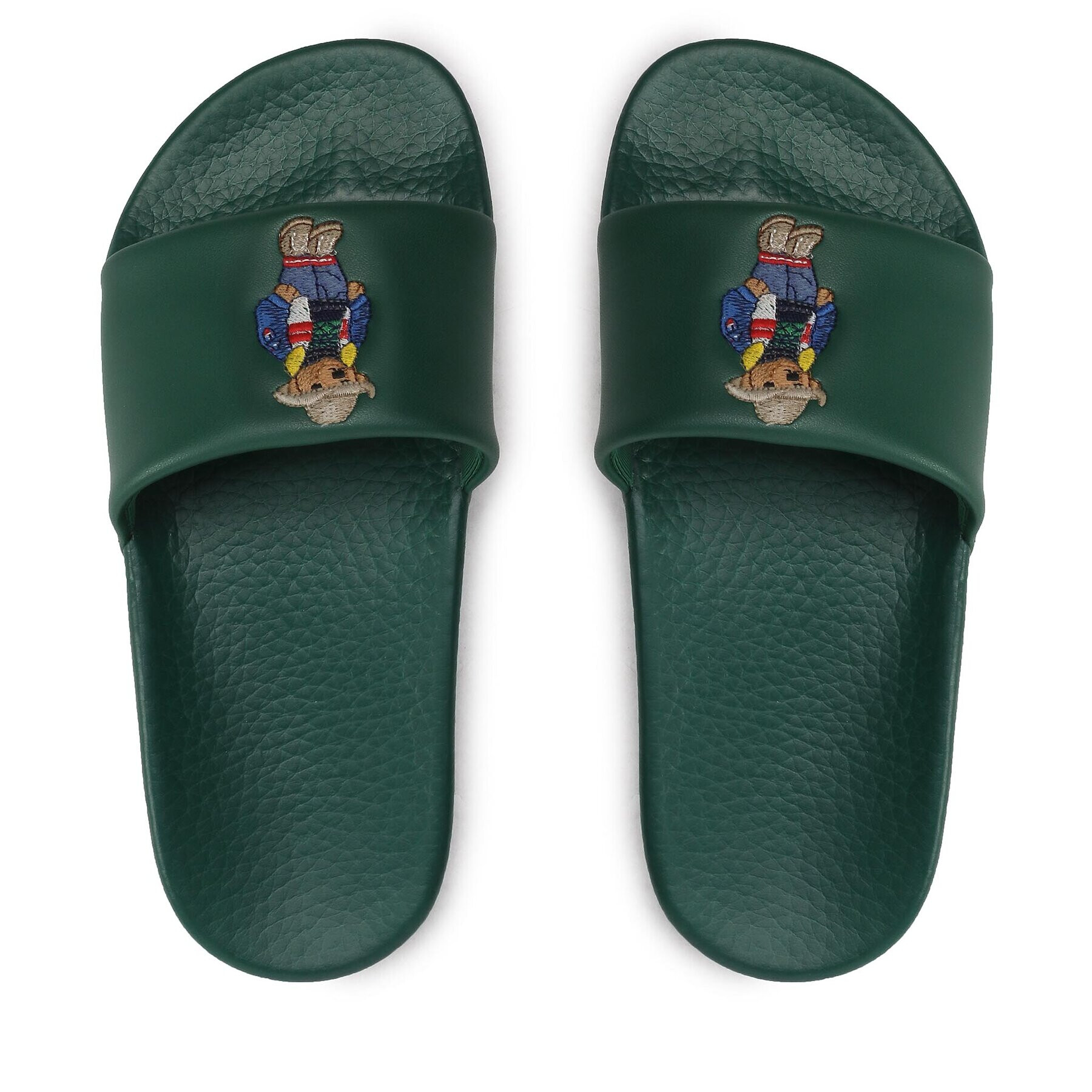 Polo Ralph Lauren Șlapi Polo Slide 809878092002 Verde - Pled.ro