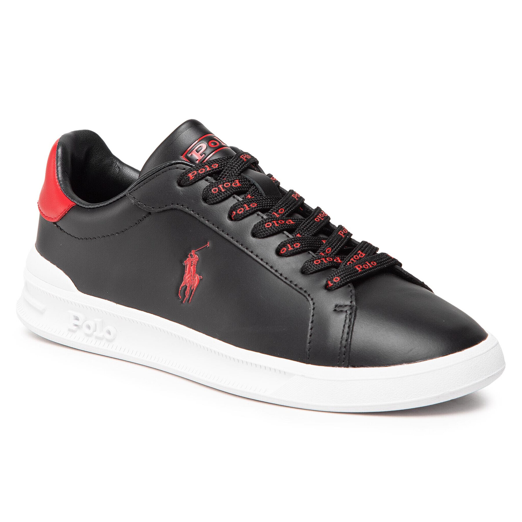 Polo Ralph Lauren Sneakers Hrt Ct II-Sk-Ath 809829824001 Negru - Pled.ro