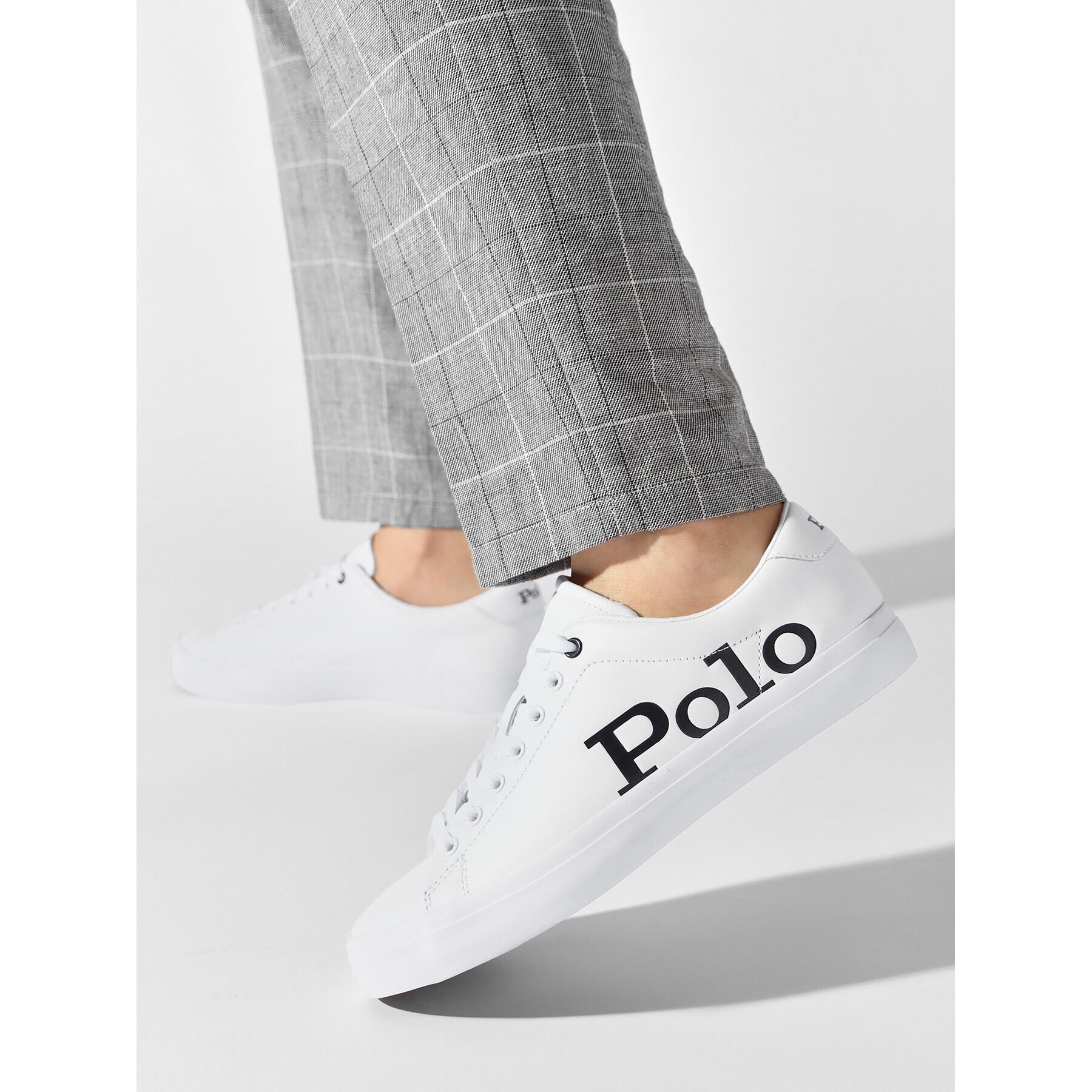 Polo Ralph Lauren Sneakers Longwood 816892341001 Alb - Pled.ro