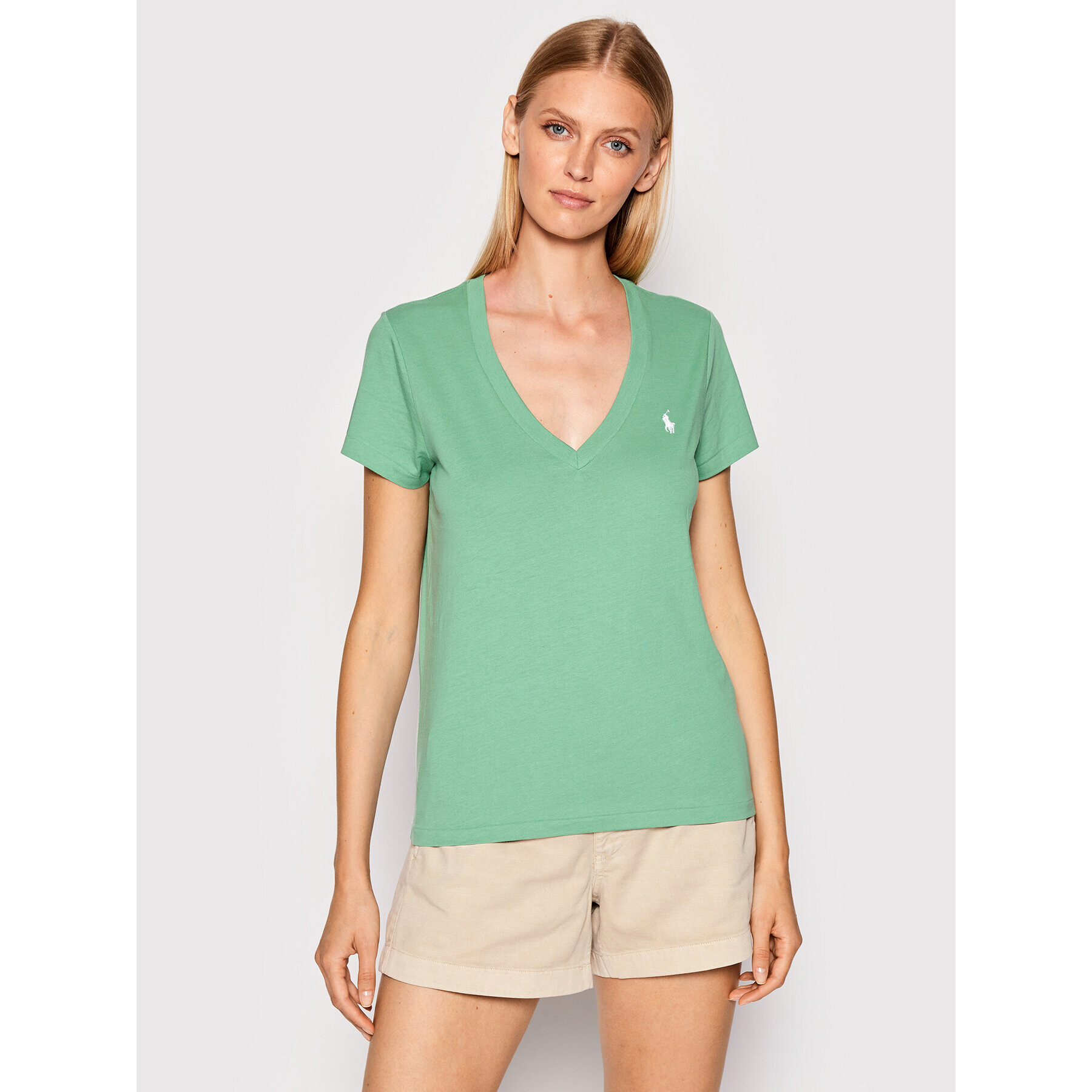 Polo Ralph Lauren Tricou 211847077011 Verde Regular Fit - Pled.ro