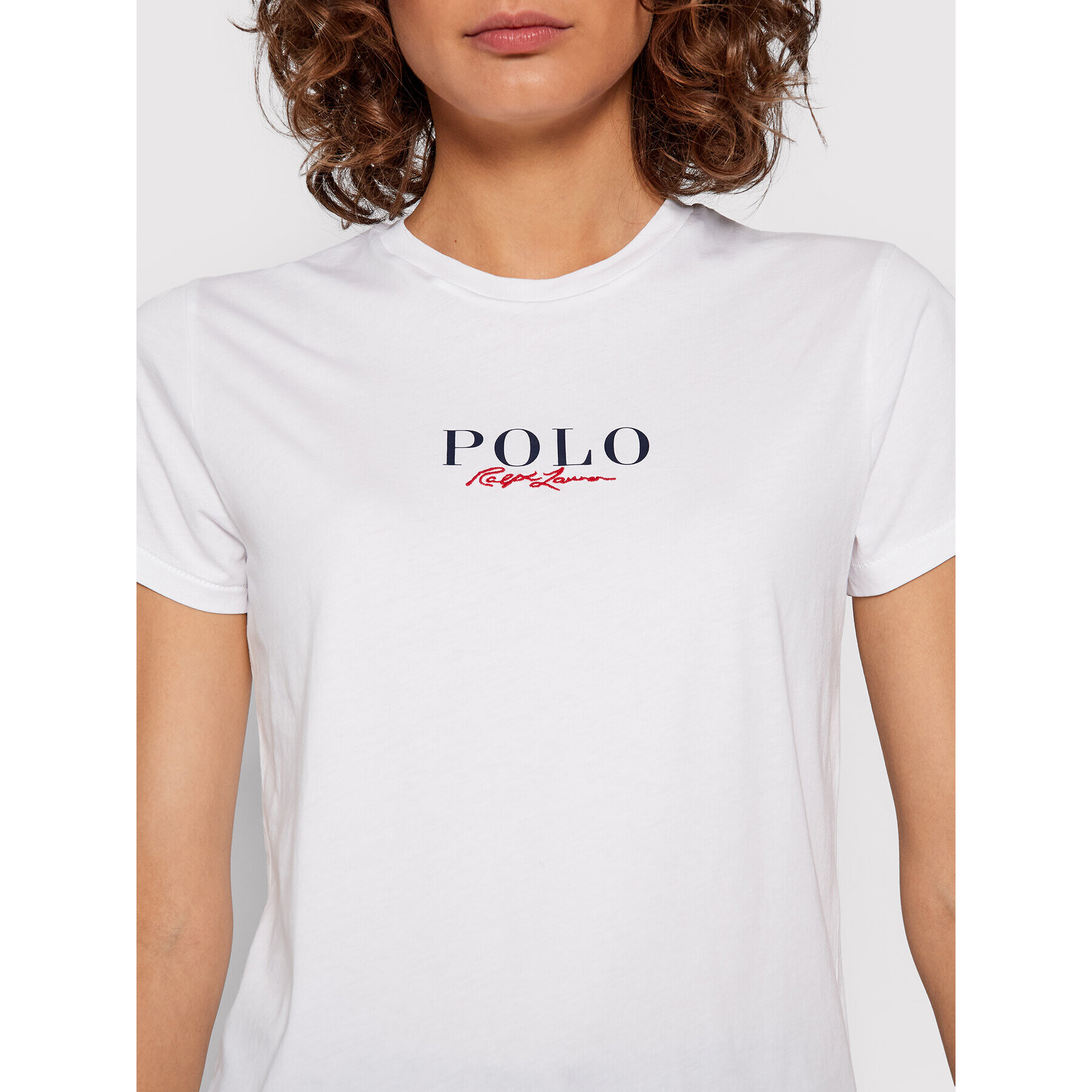 Polo Ralph Lauren Tricou 211847078001 Alb Regular Fit - Pled.ro