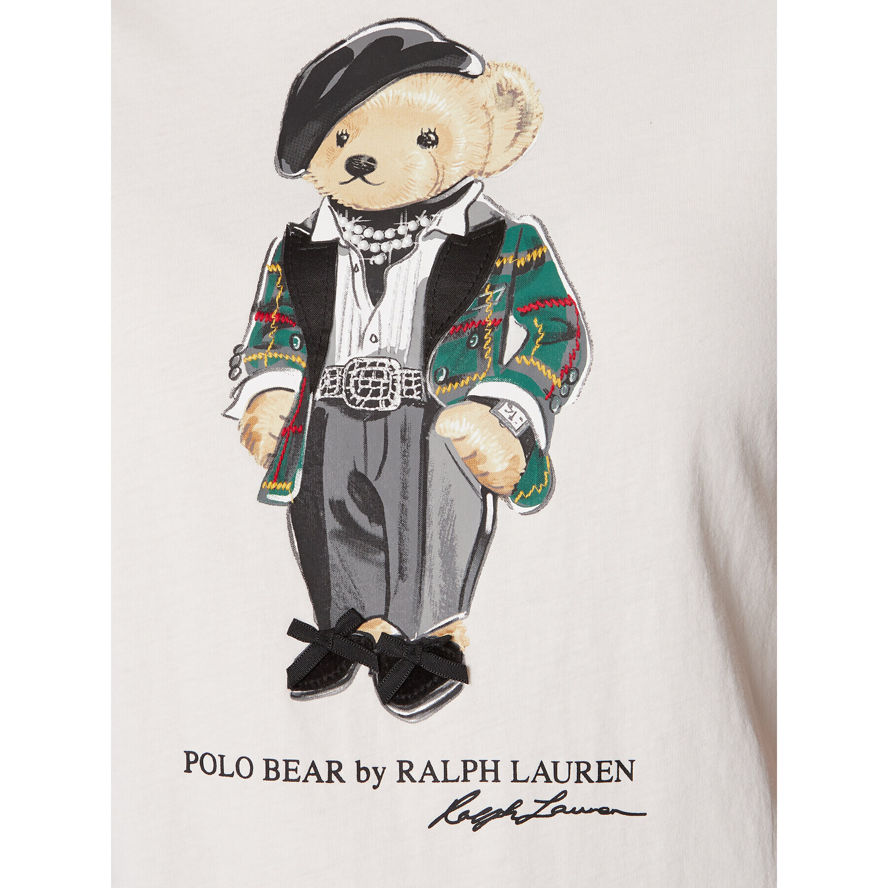 Polo Ralph Lauren Tricou 211882288001 Alb Regular Fit - Pled.ro