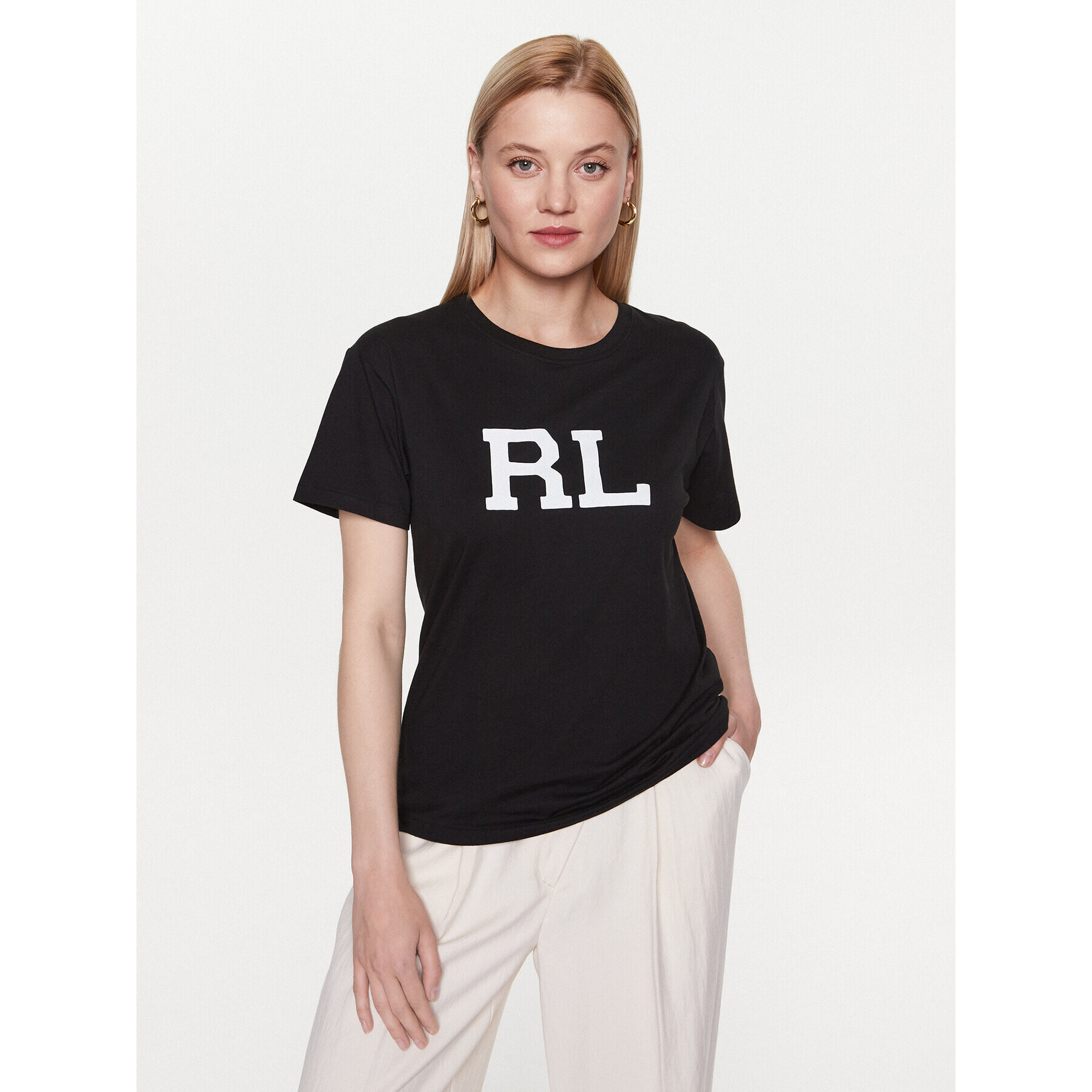 Polo Ralph Lauren Tricou 211892611006 Negru Regular Fit - Pled.ro