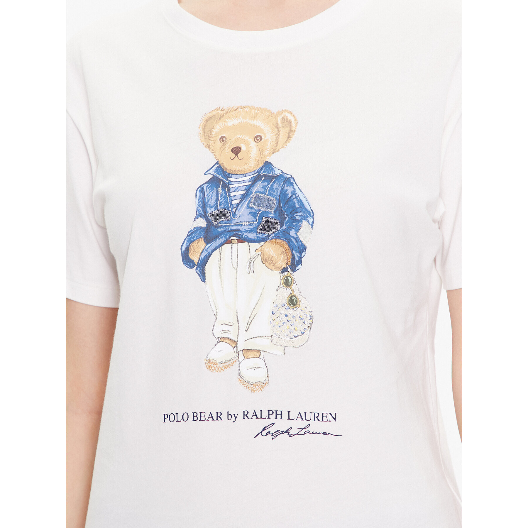 Polo Ralph Lauren Tricou 211892645001 Alb Regular Fit - Pled.ro