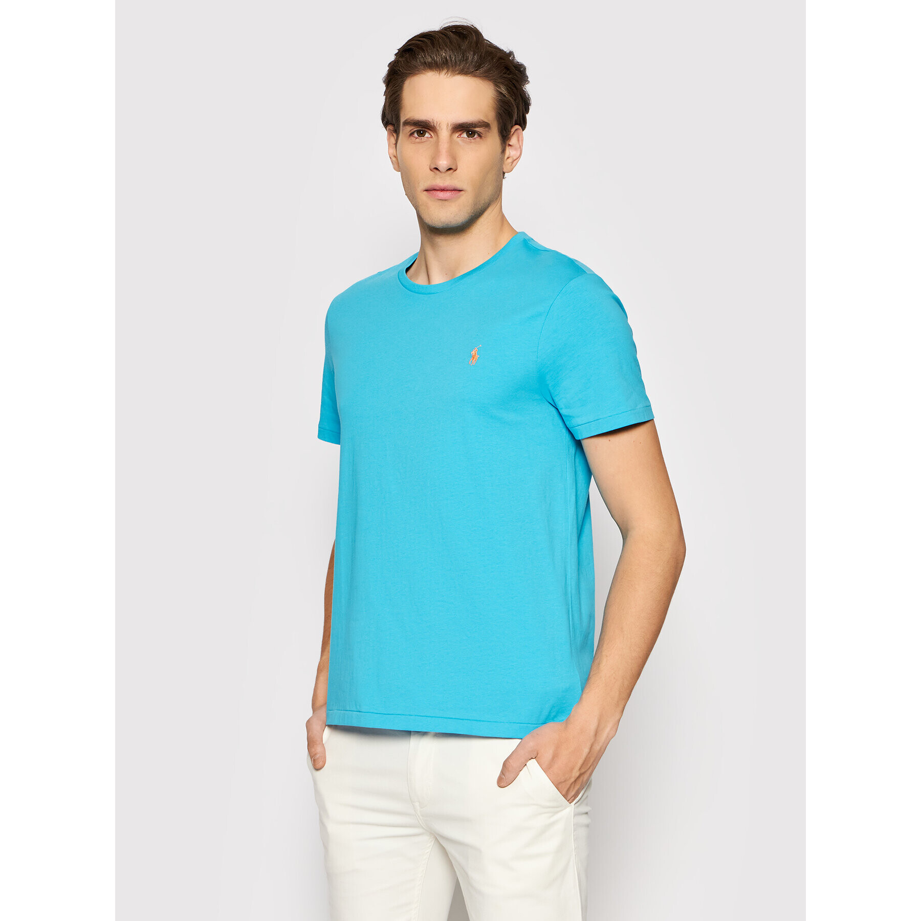 Polo Ralph Lauren Tricou 710671438217 Albastru Slim Fit - Pled.ro