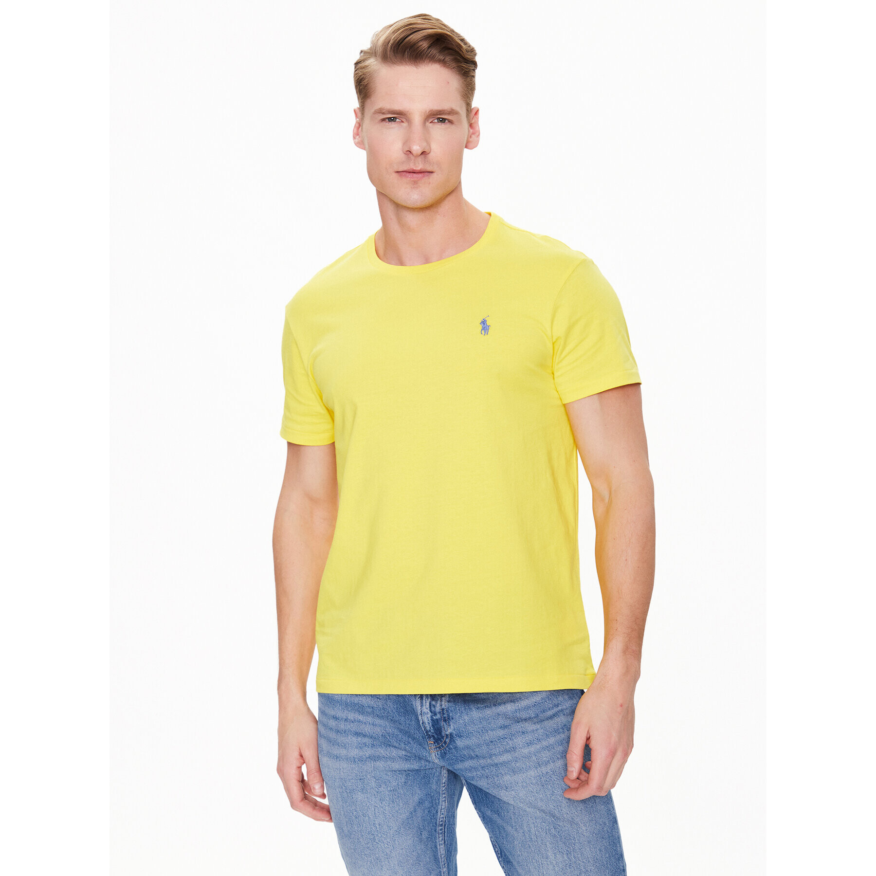 Polo Ralph Lauren Tricou 710671438290 Galben Slim Fit - Pled.ro