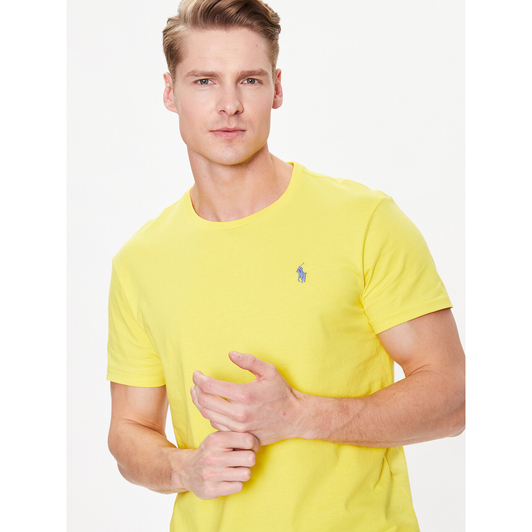 Polo Ralph Lauren Tricou 710671438290 Galben Slim Fit - Pled.ro