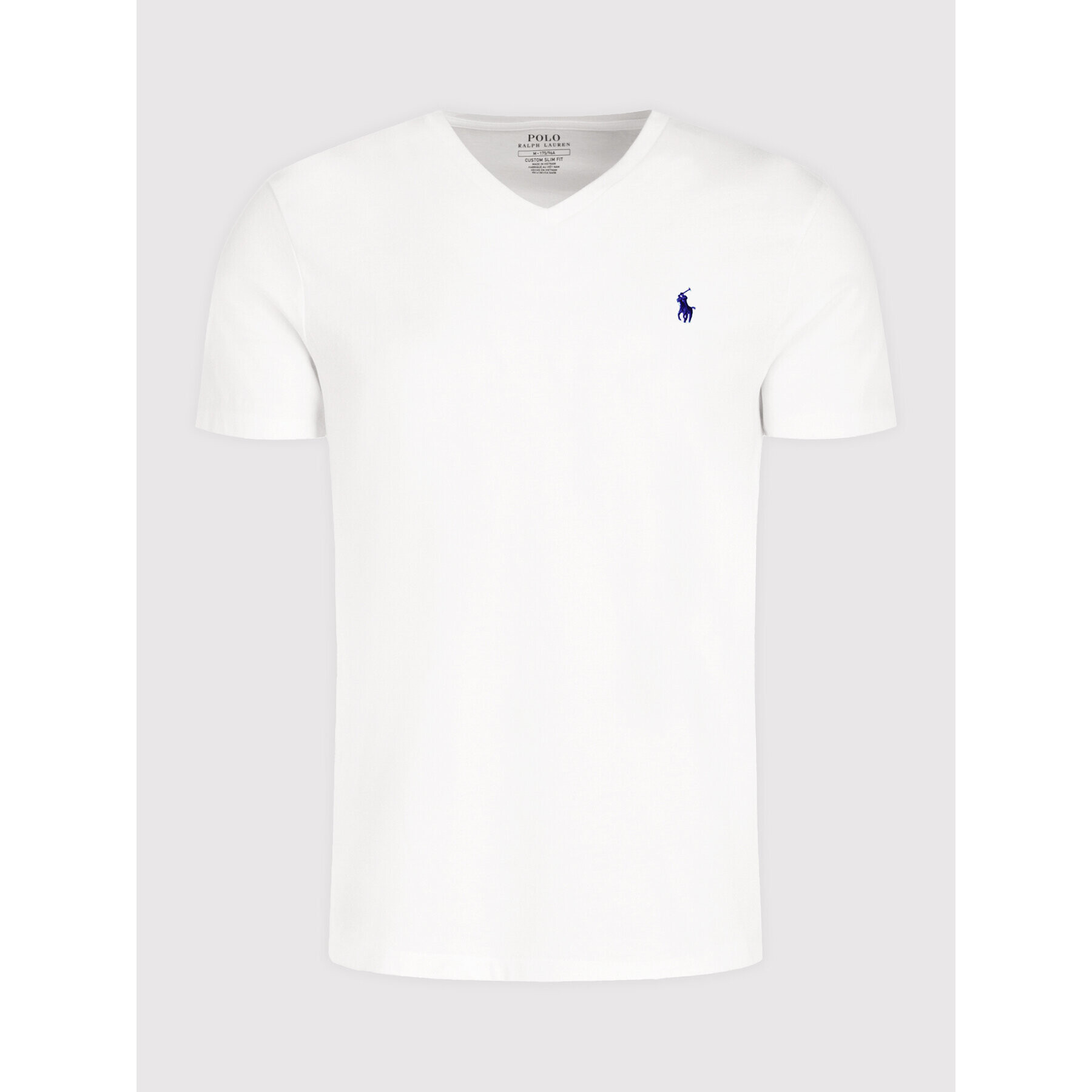 Polo Ralph Lauren Tricou 710671453008 Alb Slim Fit - Pled.ro