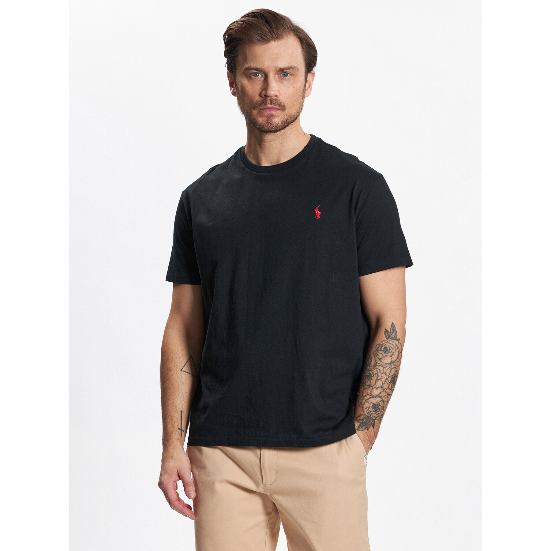 Polo Ralph Lauren Tricou 710707087002 Negru Classic Fit - Pled.ro