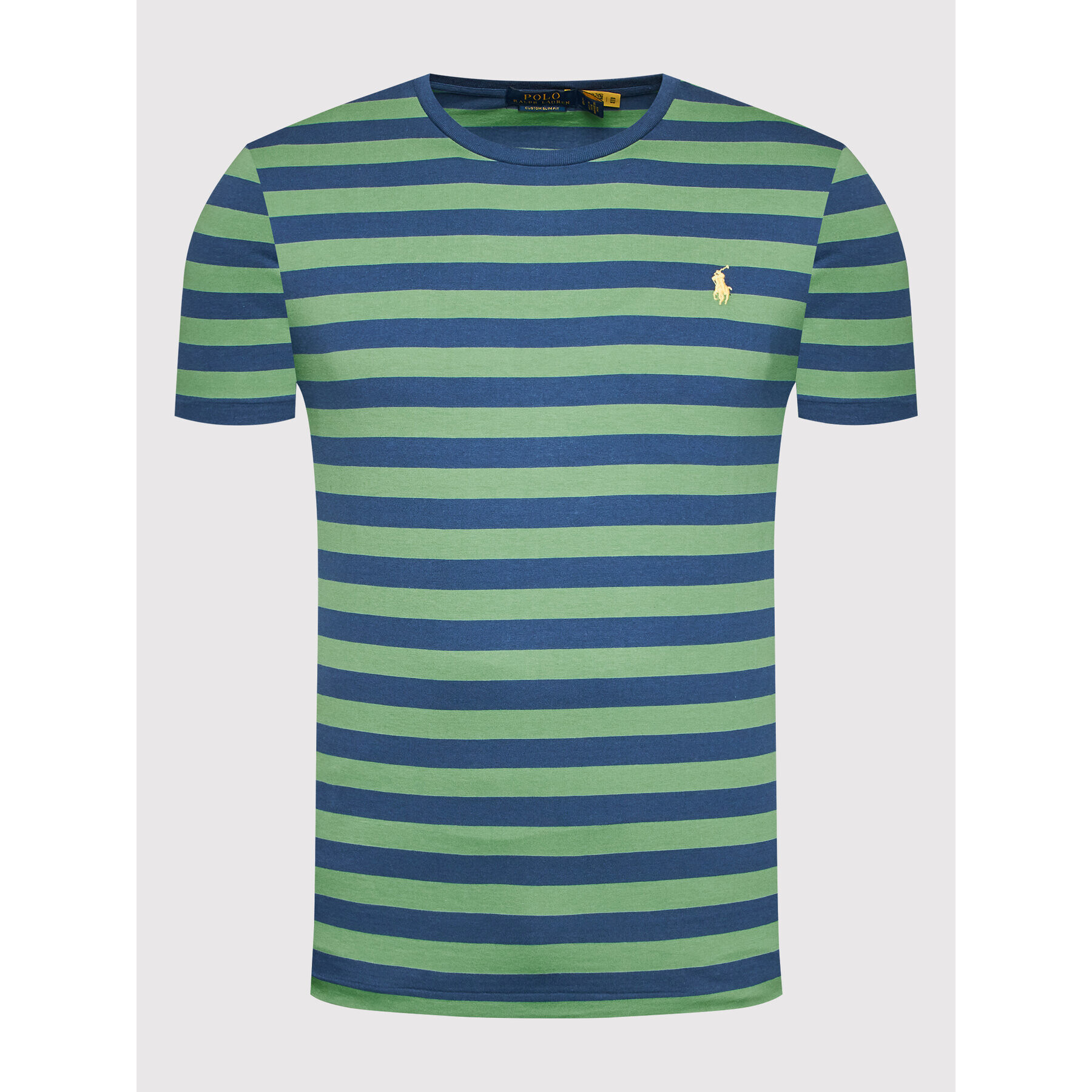 Polo Ralph Lauren Tricou 710803479012 Verde Custom Slim Fit - Pled.ro