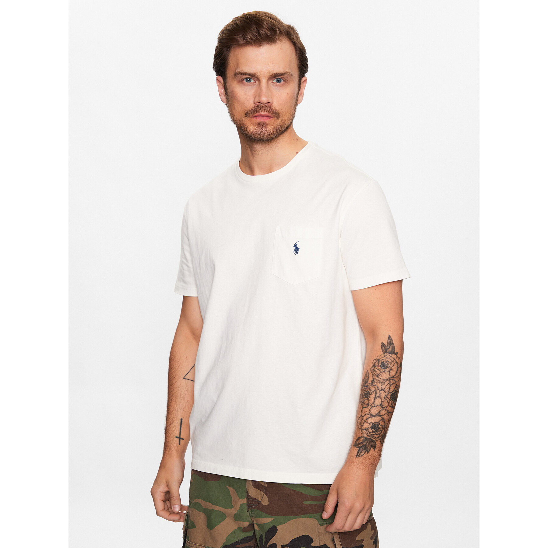 Polo Ralph Lauren Tricou 710835756007 Écru Regular Fit - Pled.ro