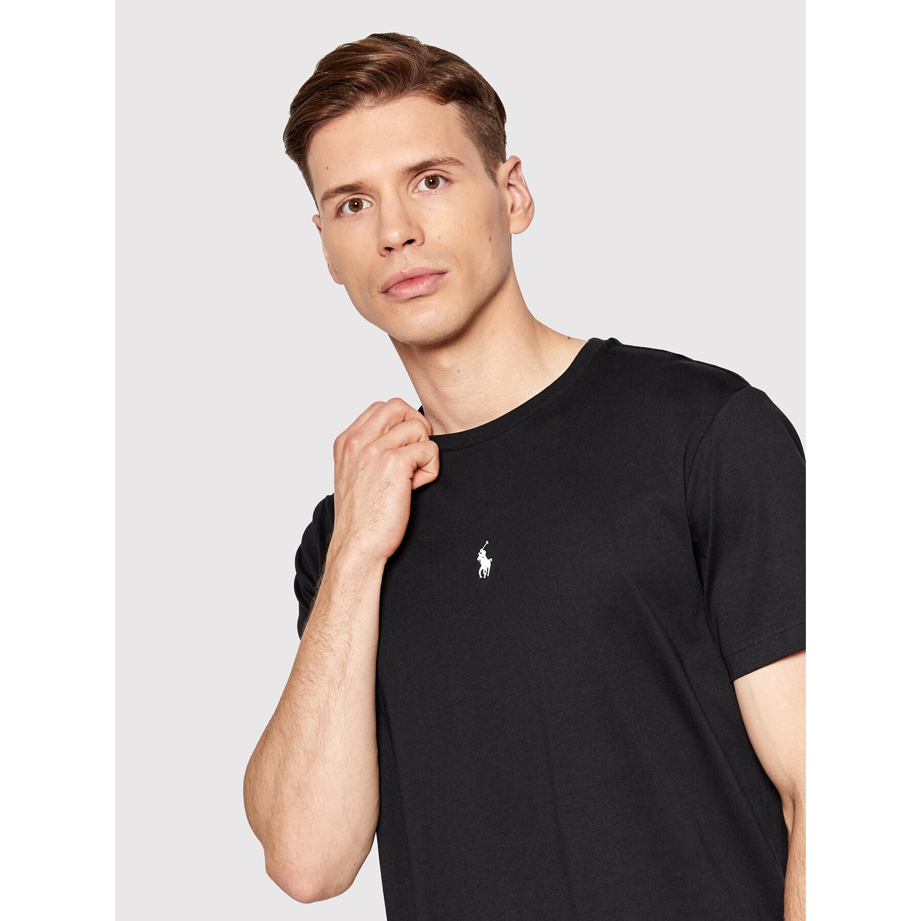 Polo Ralph Lauren Tricou 710839046001 Negru Slim Fit - Pled.ro