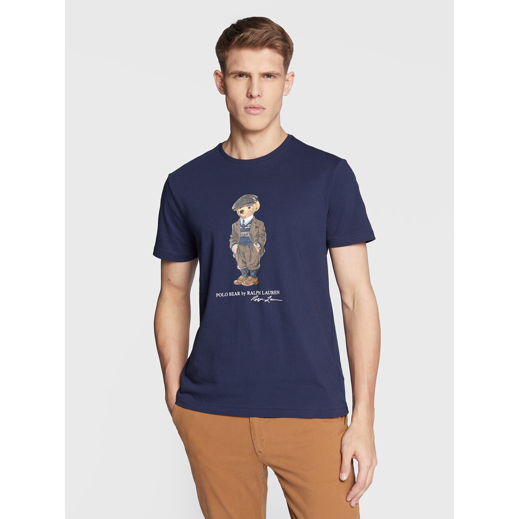 Polo Ralph Lauren Tricou 710853310 Bleumarin Slim Fit - Pled.ro