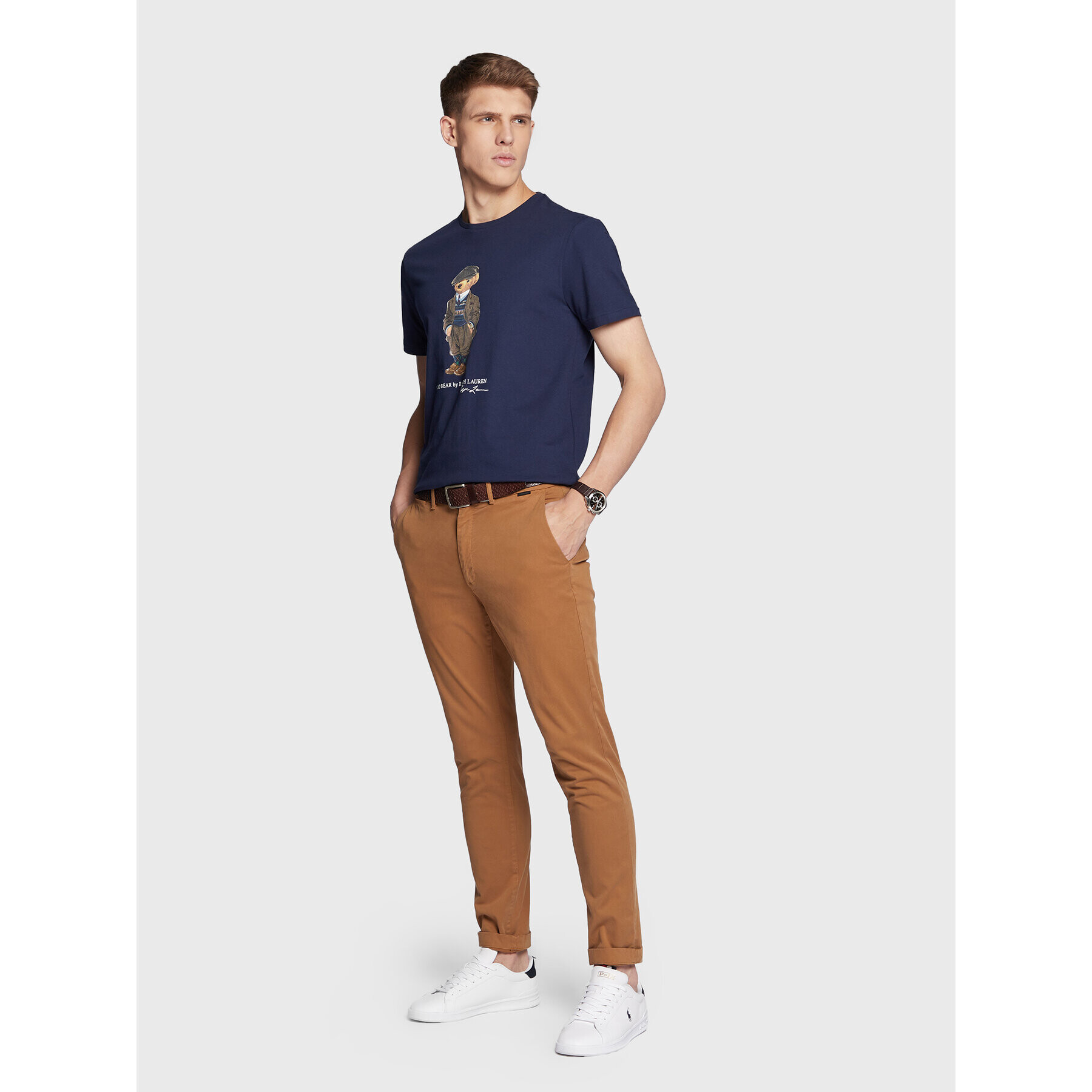 Polo Ralph Lauren Tricou 710853310 Bleumarin Slim Fit - Pled.ro