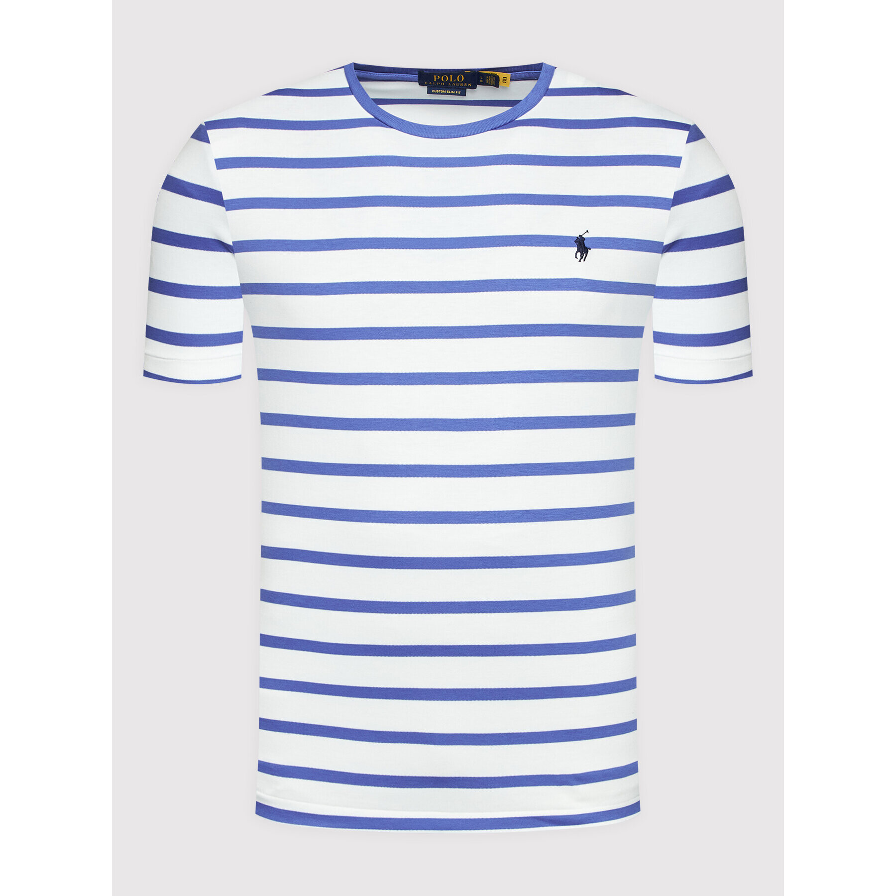 Polo Ralph Lauren Tricou 710857244005 Alb Custom Slim Fit - Pled.ro