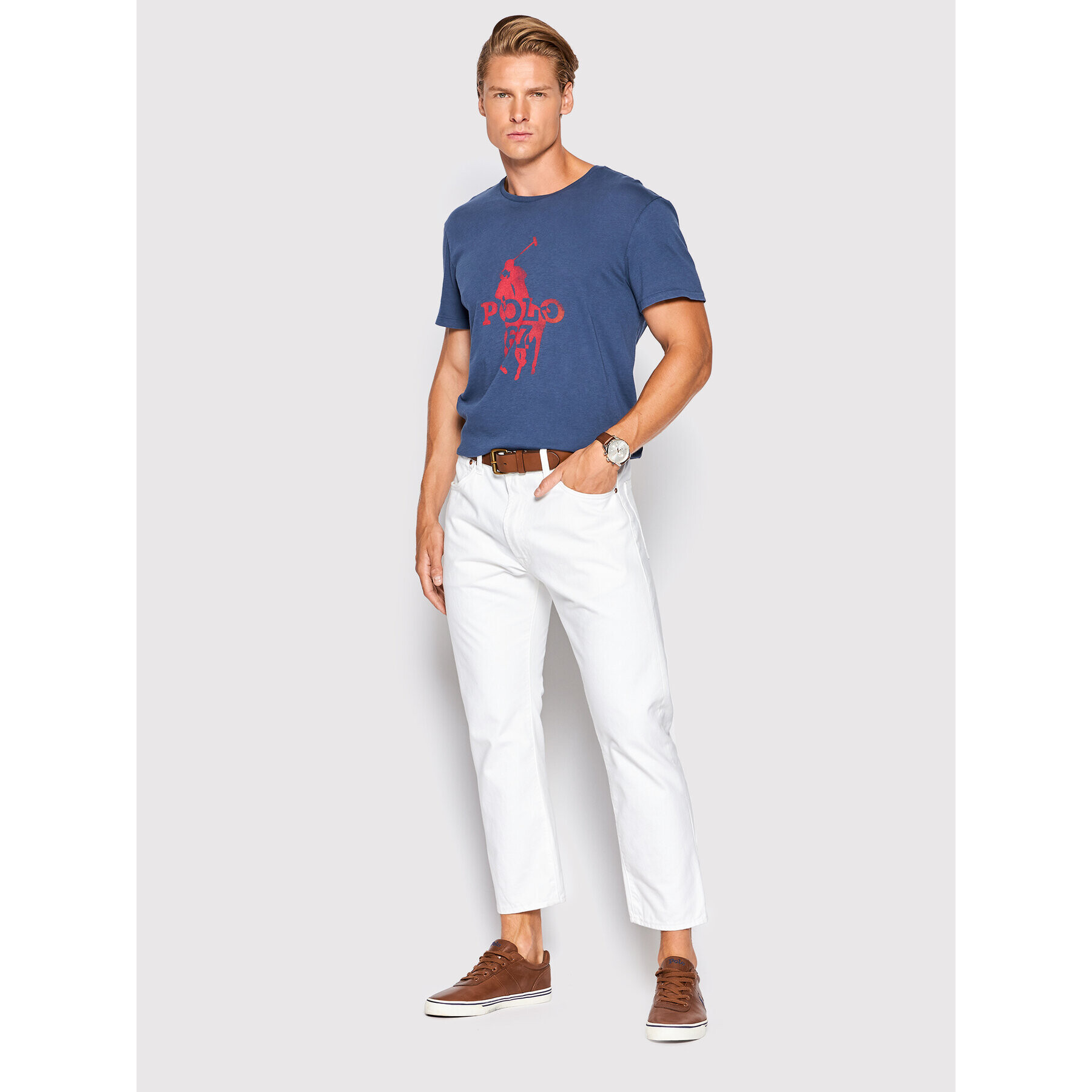 Polo Ralph Lauren Tricou 710872329005 Bleumarin Regular Fit - Pled.ro